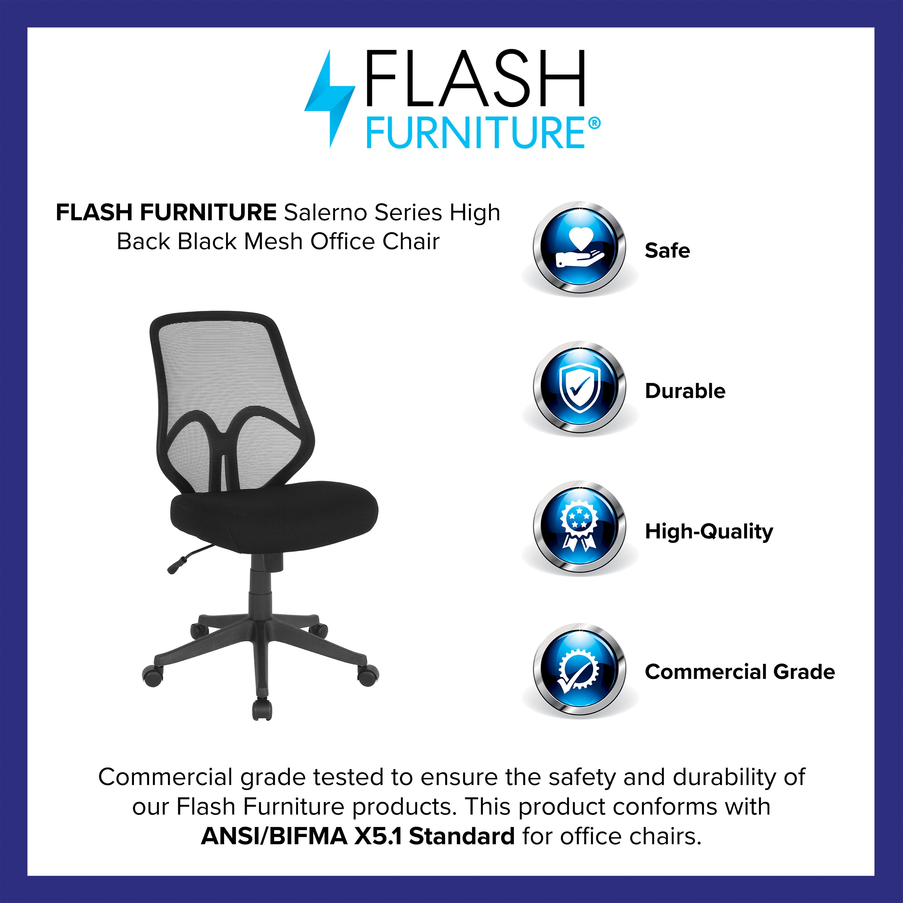 Salerno Series High Back Mesh Office Chair