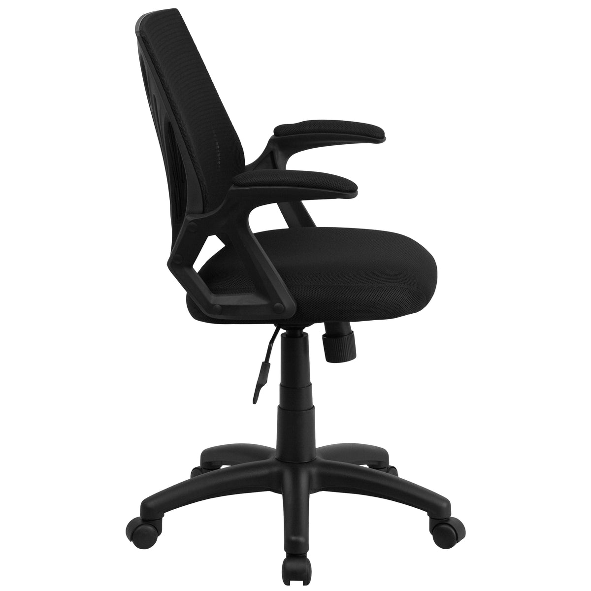 Mid-Back Designer Mesh Swivel Task Office Chair with Open Arms