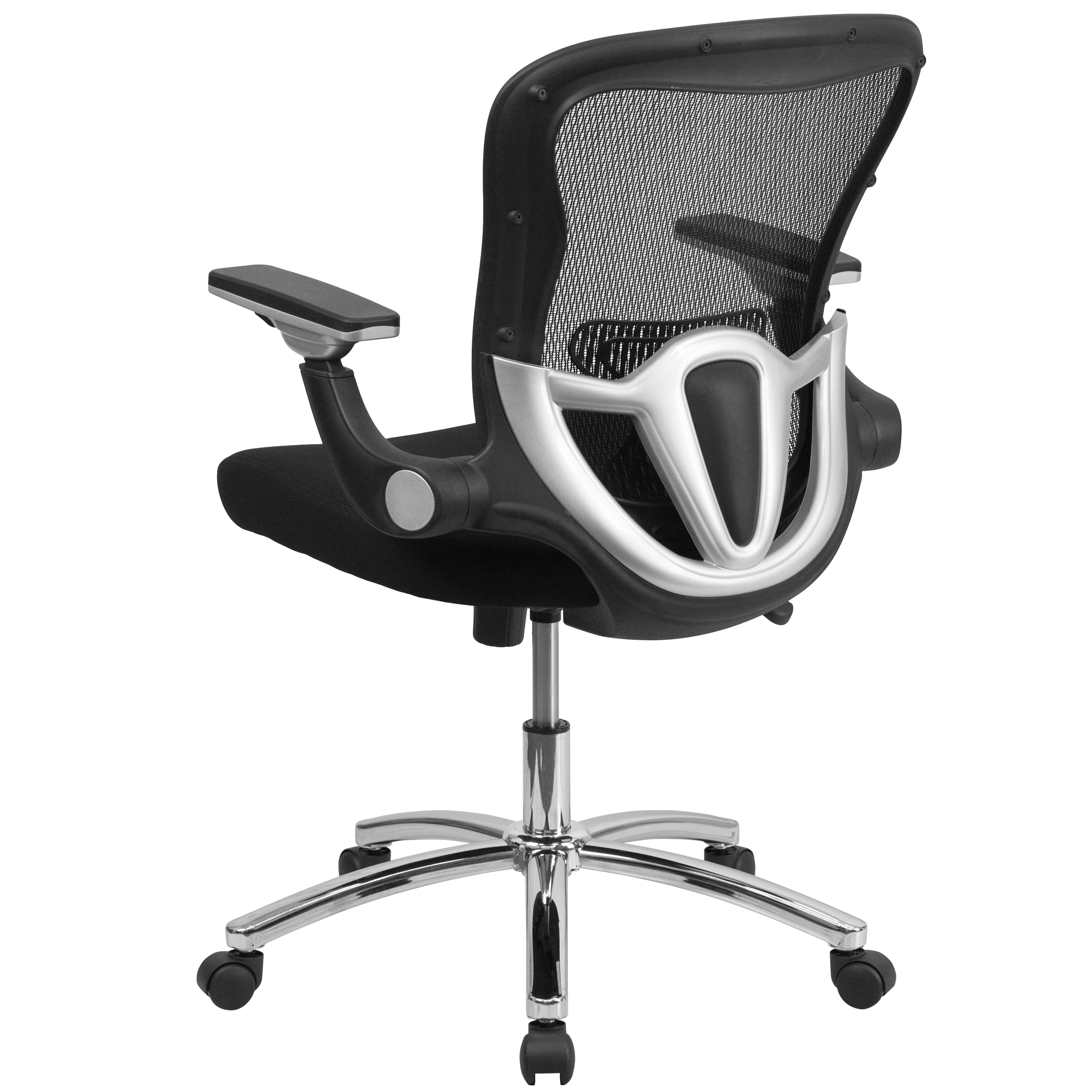 Mid-Back Mesh Executive Swivel Ergonomic Office Chair with Height Adjustable Flip-Up Arms-Office Chair-Flash Furniture-Wall2Wall Furnishings