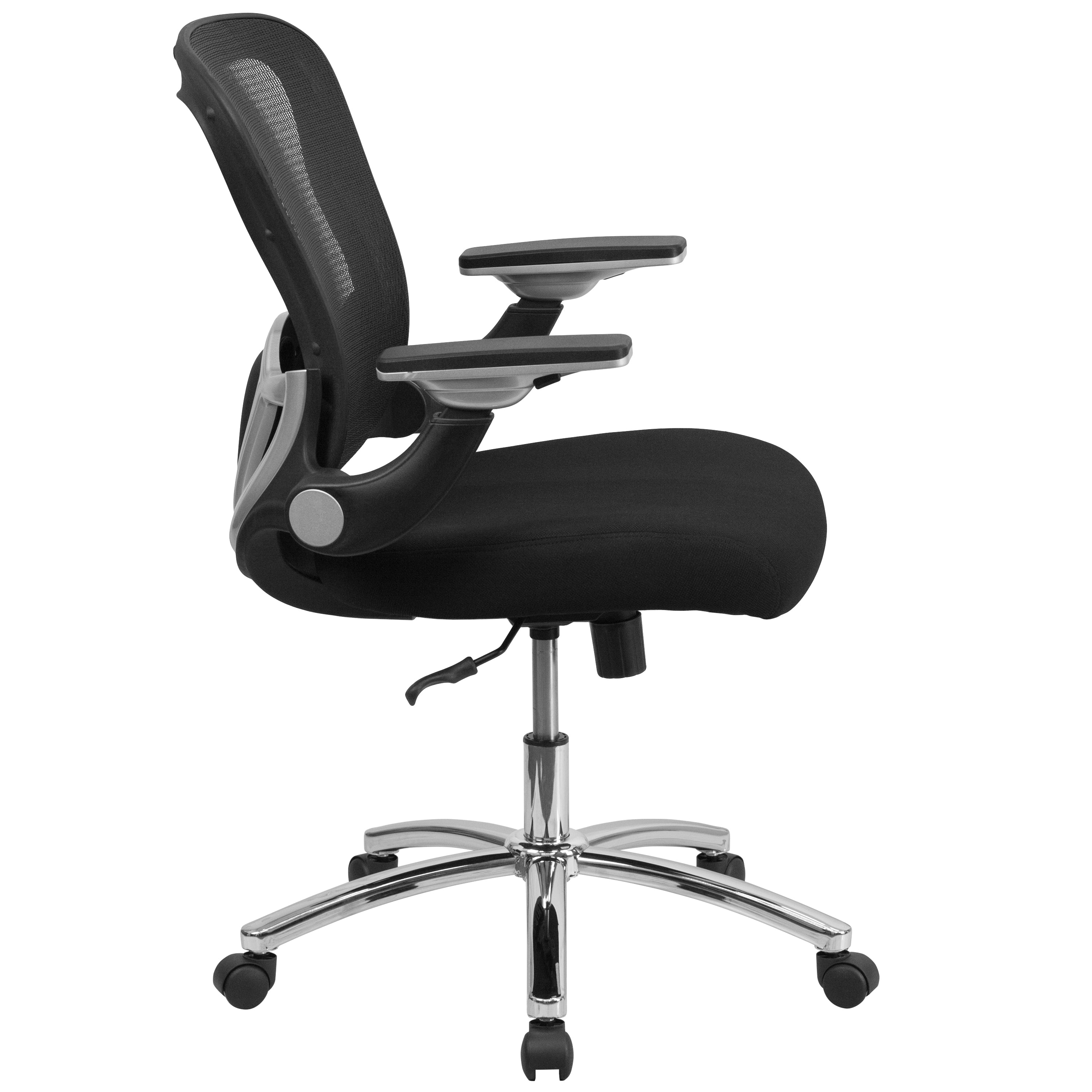 Mid-Back Mesh Executive Swivel Ergonomic Office Chair with Height Adjustable Flip-Up Arms-Office Chair-Flash Furniture-Wall2Wall Furnishings