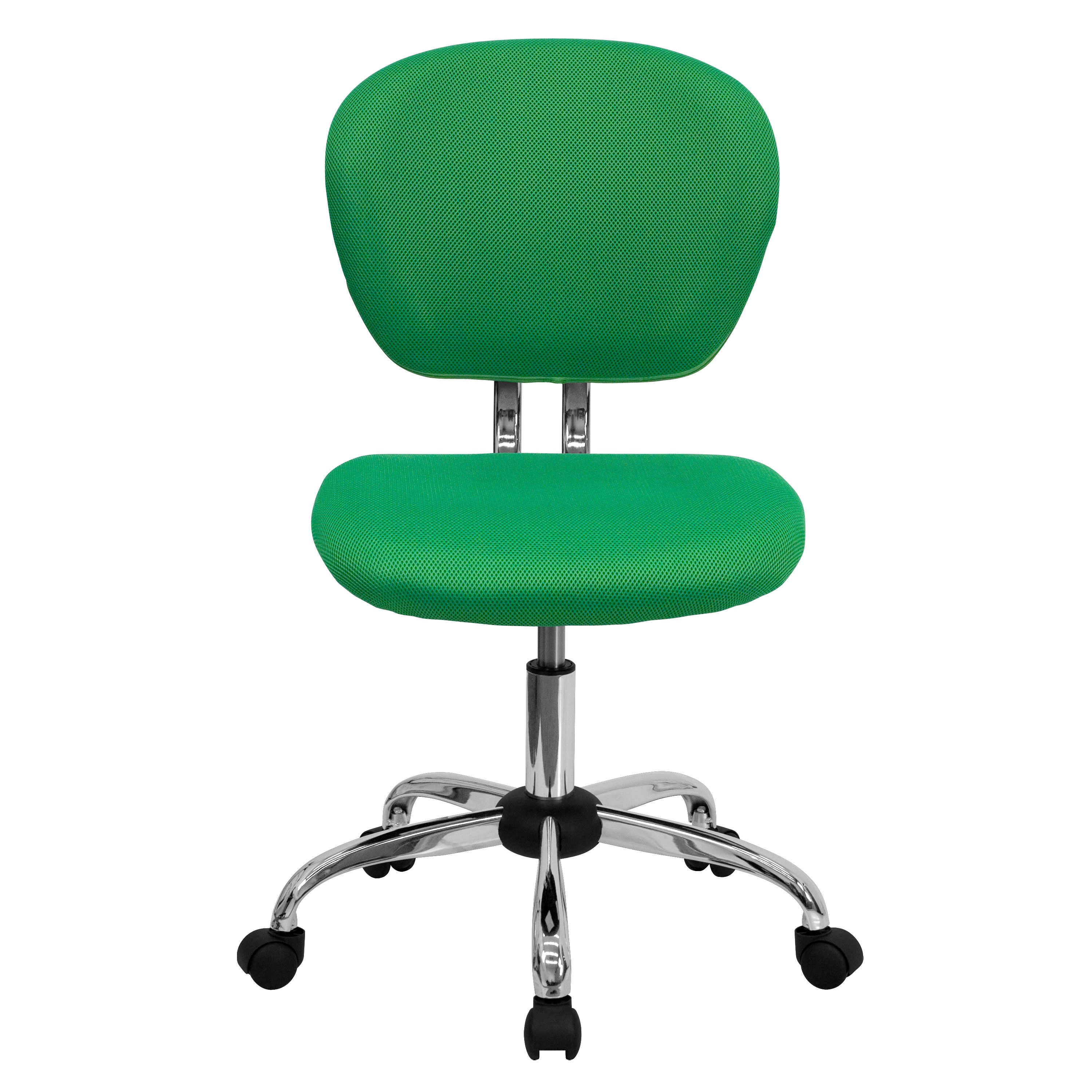 Mid-Back Mesh Padded Swivel Task Office Chair with Chrome Base