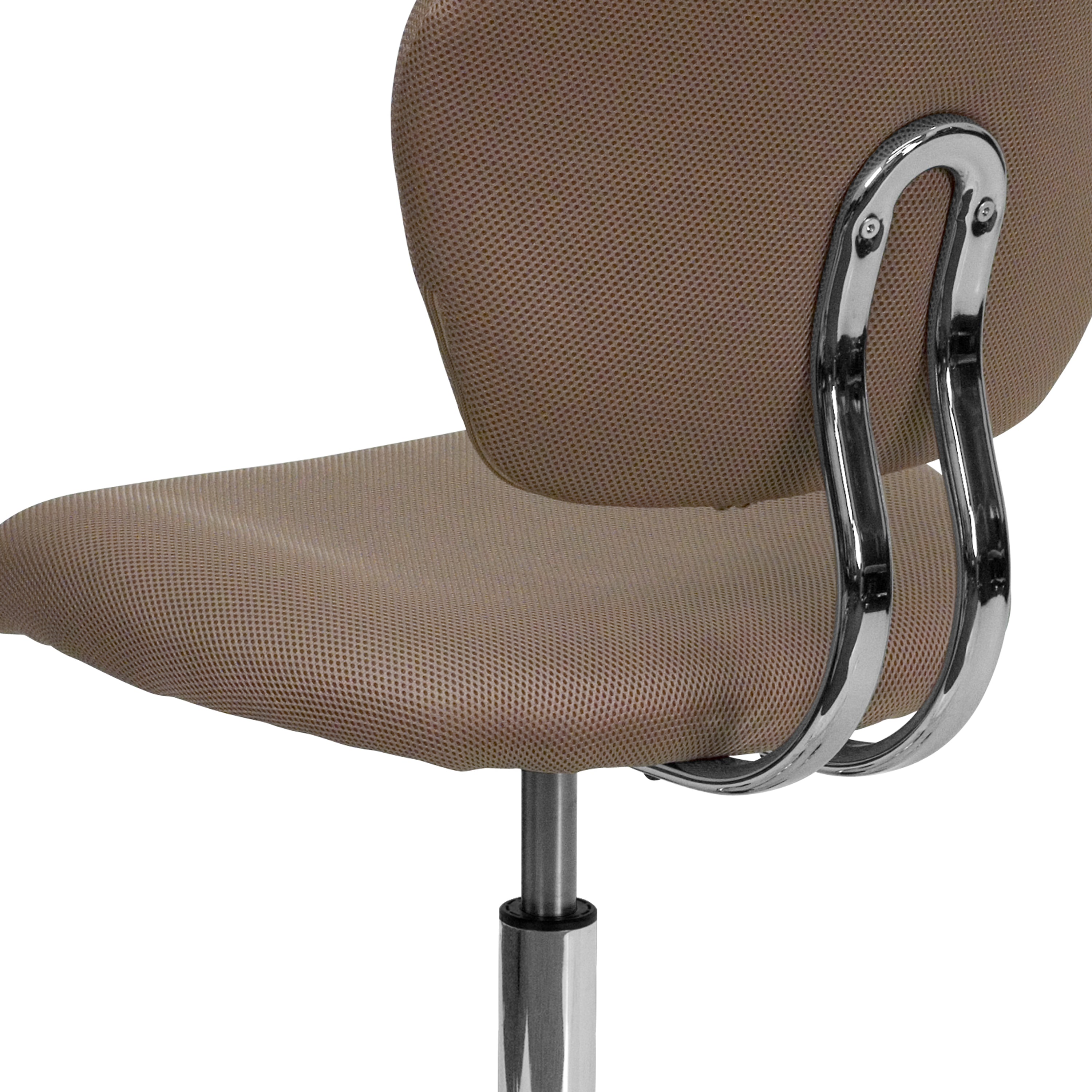 Mid-Back Mesh Padded Swivel Task Office Chair with Chrome Base