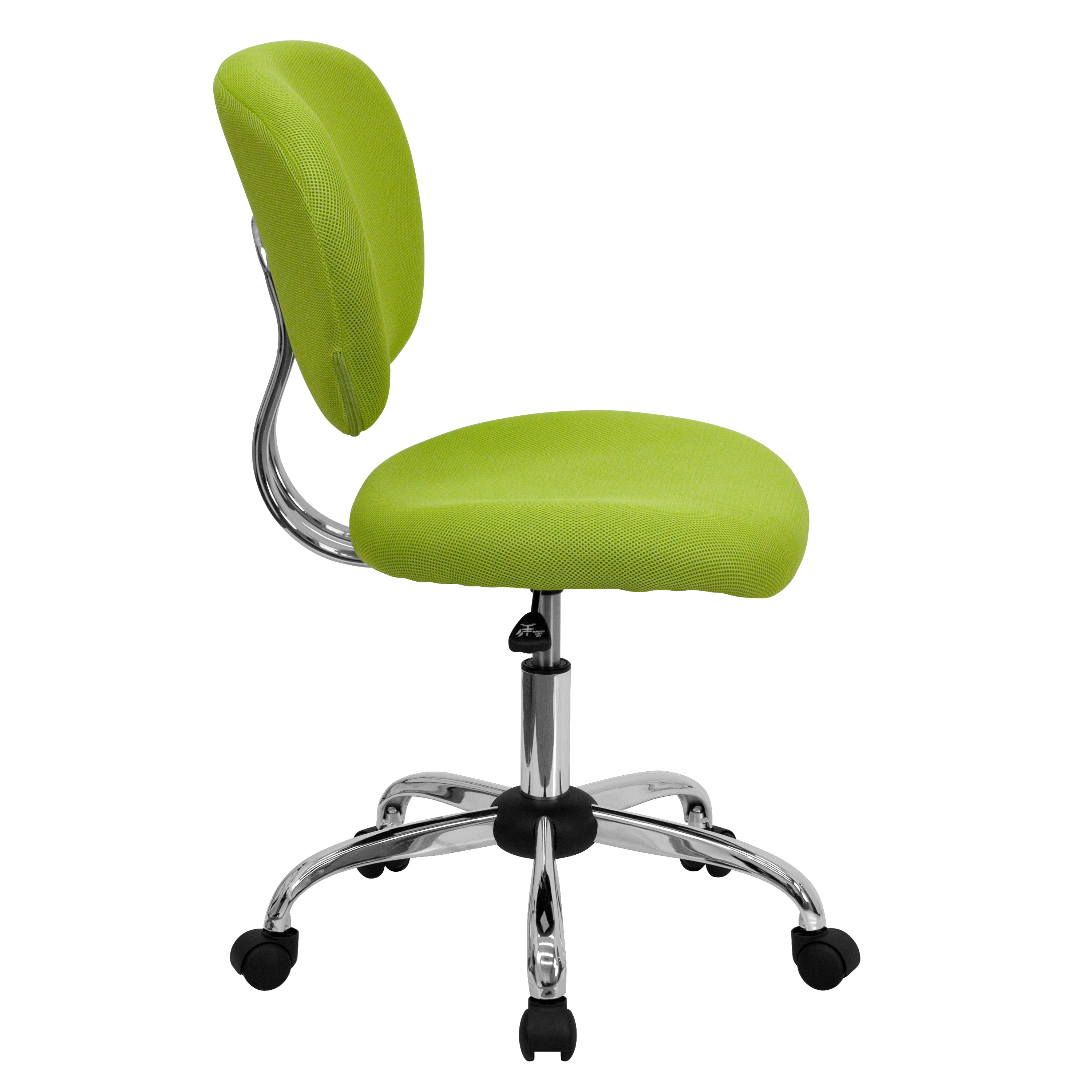 Mid-Back Mesh Padded Swivel Task Office Chair with Chrome Base
