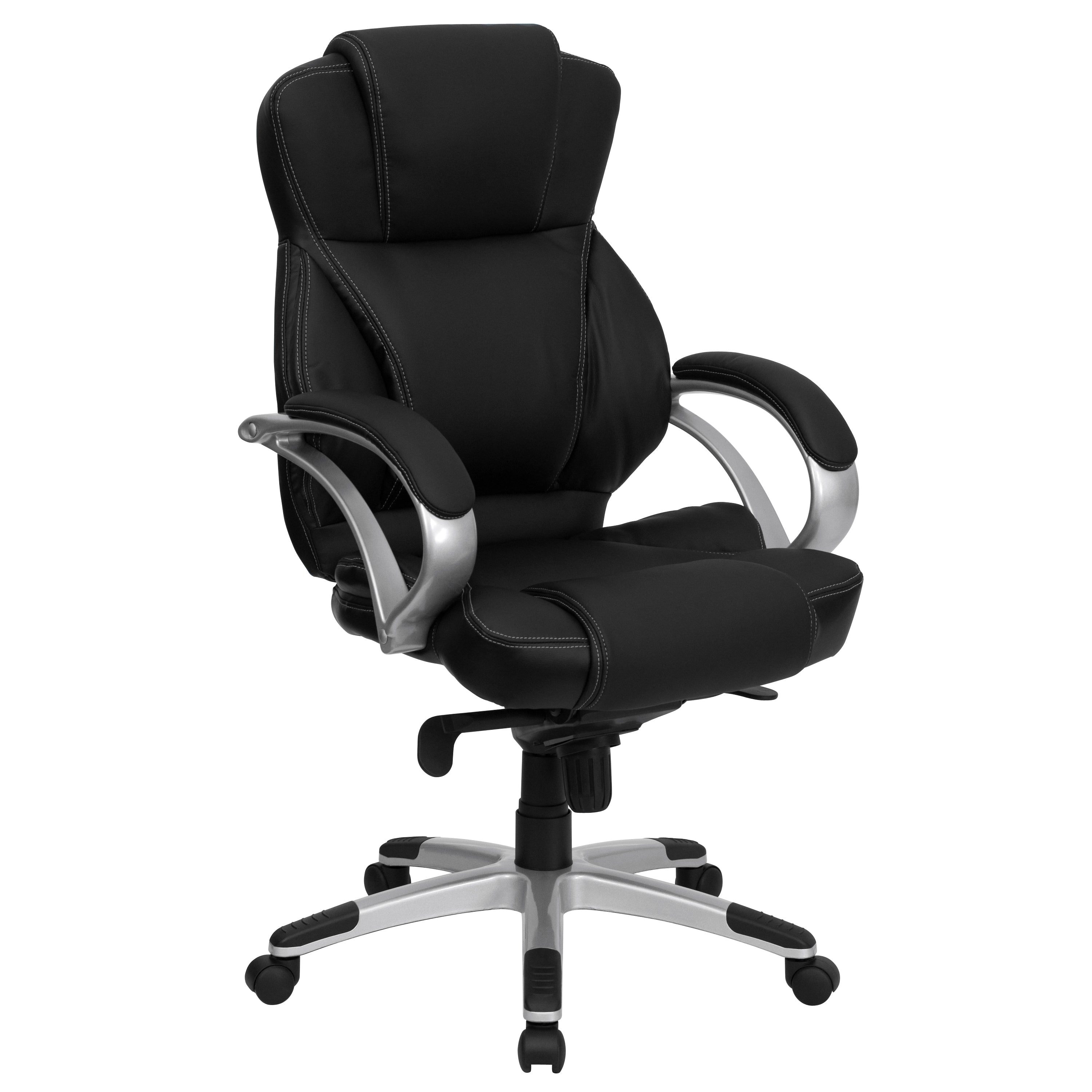 High Back LeatherSoft Contemporary Executive Swivel Ergonomic Office Chair-Office Chair-Flash Furniture-Wall2Wall Furnishings