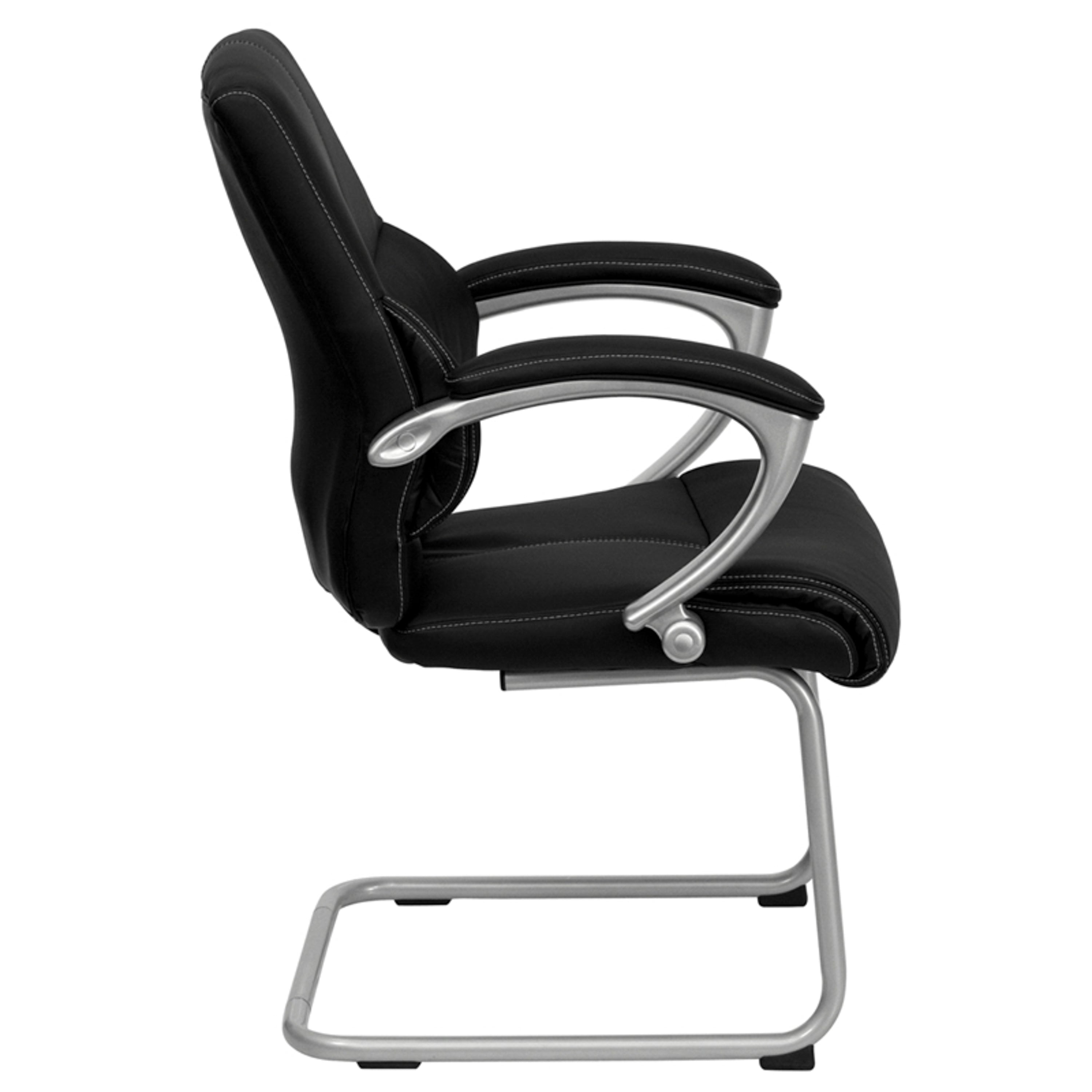 LeatherSoft Executive Side Chair-Office Chair-Flash Furniture-Wall2Wall Furnishings