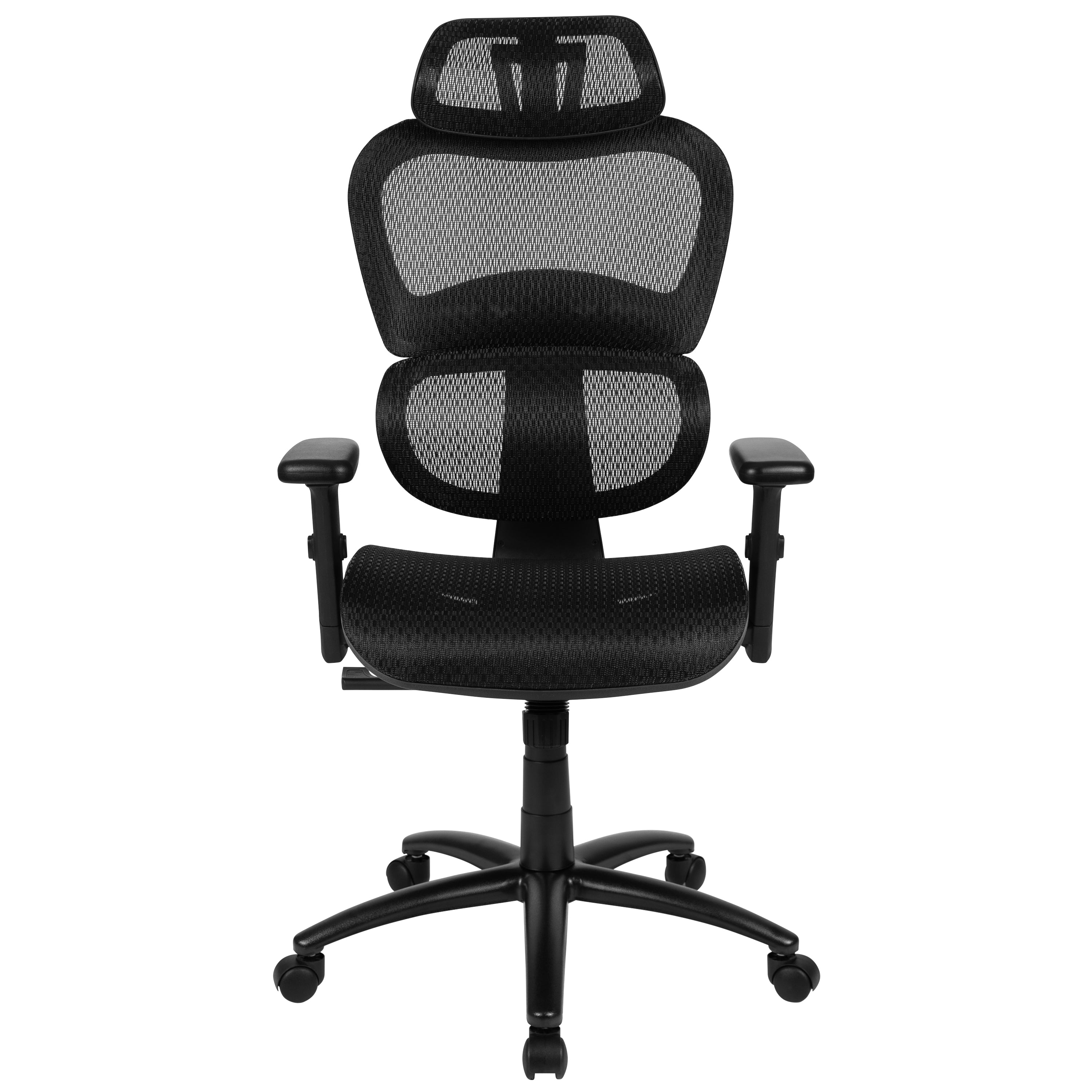 Ergonomic Mesh Office Chair with 2-to-1 Synchro-Tilt, Adjustable Headrest, Lumbar Support, and Adjustable Pivot Arms