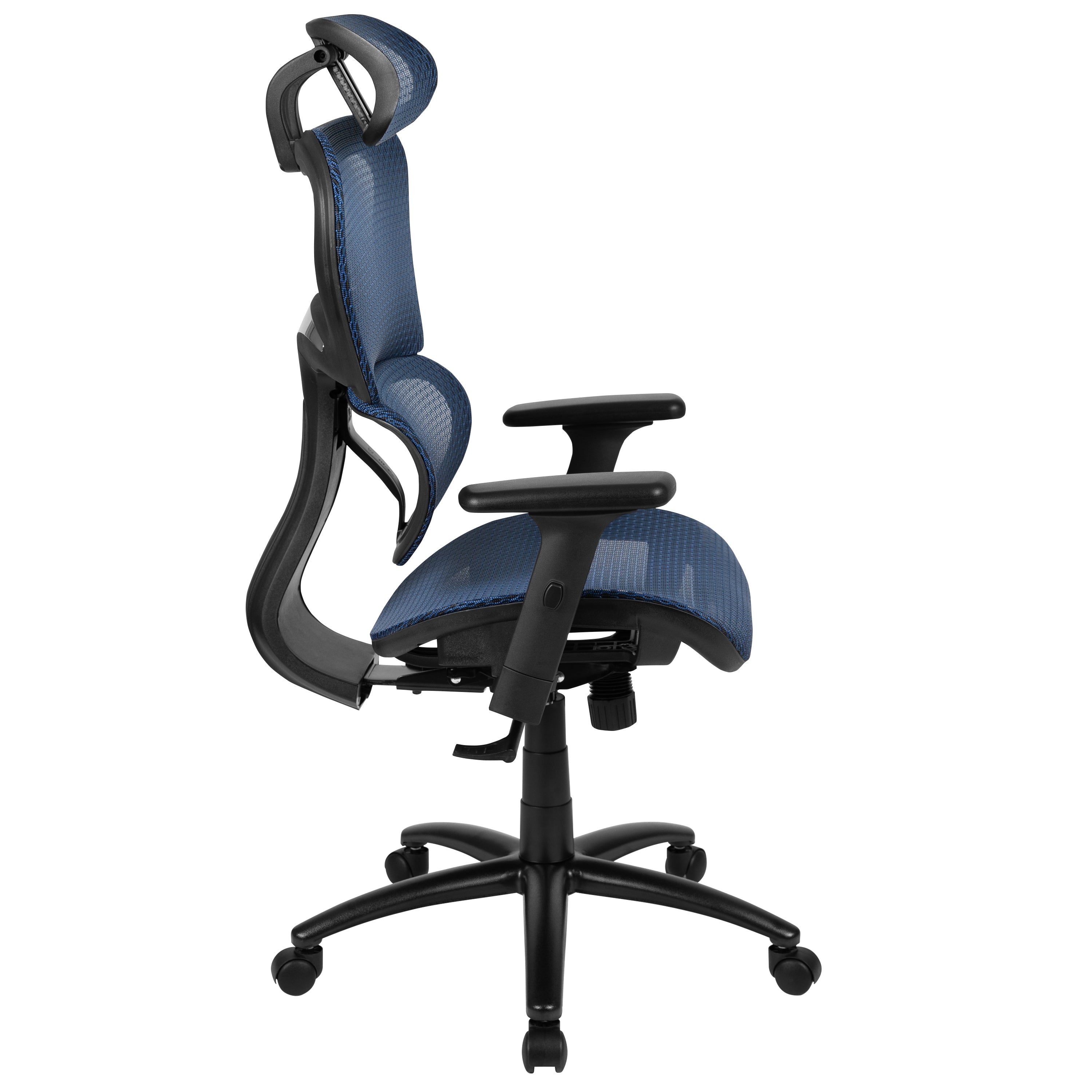 Ergonomic Mesh Office Chair with 2-to-1 Synchro-Tilt, Adjustable Headrest, Lumbar Support, and Adjustable Pivot Arms