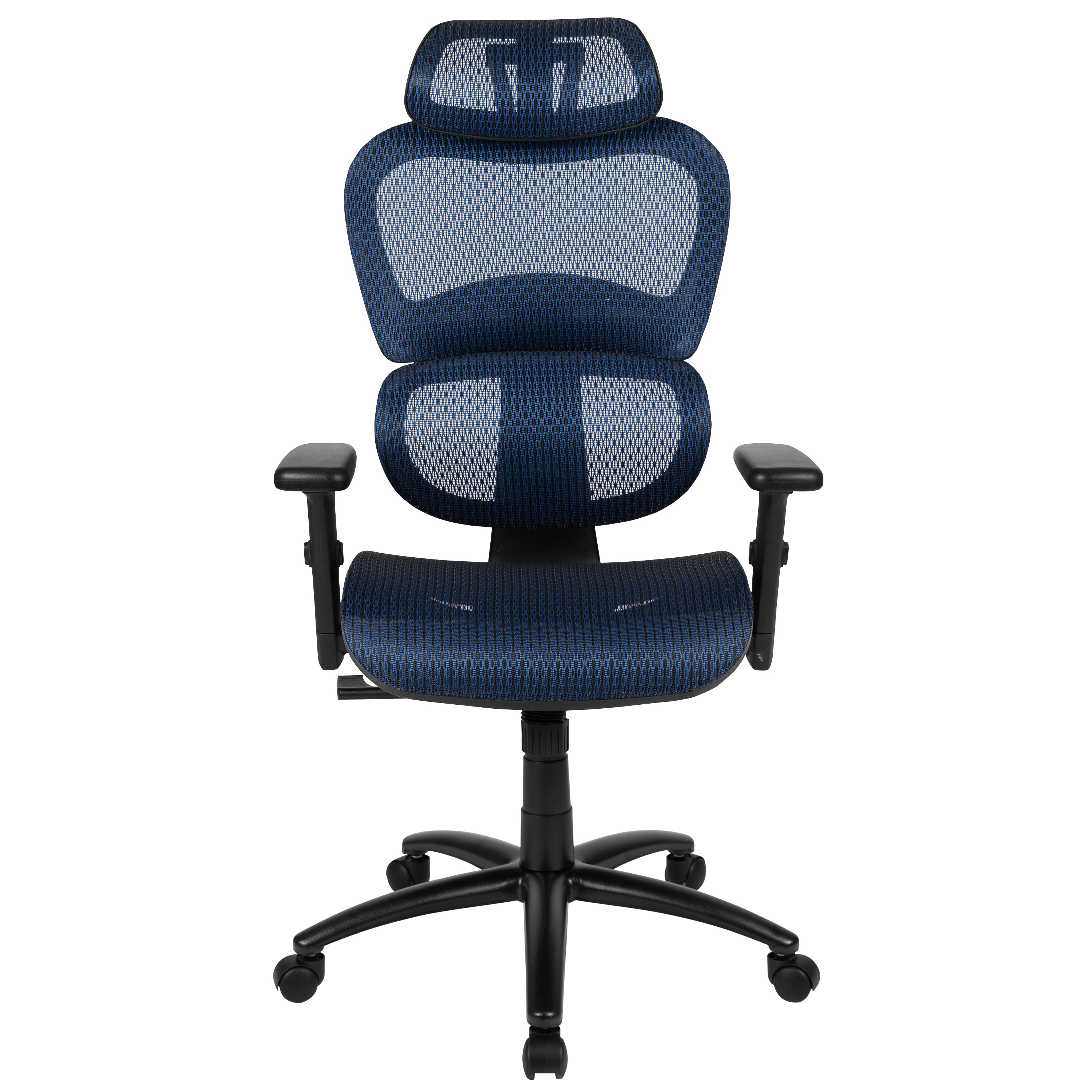 Ergonomic Mesh Office Chair with 2-to-1 Synchro-Tilt, Adjustable Headrest, Lumbar Support, and Adjustable Pivot Arms