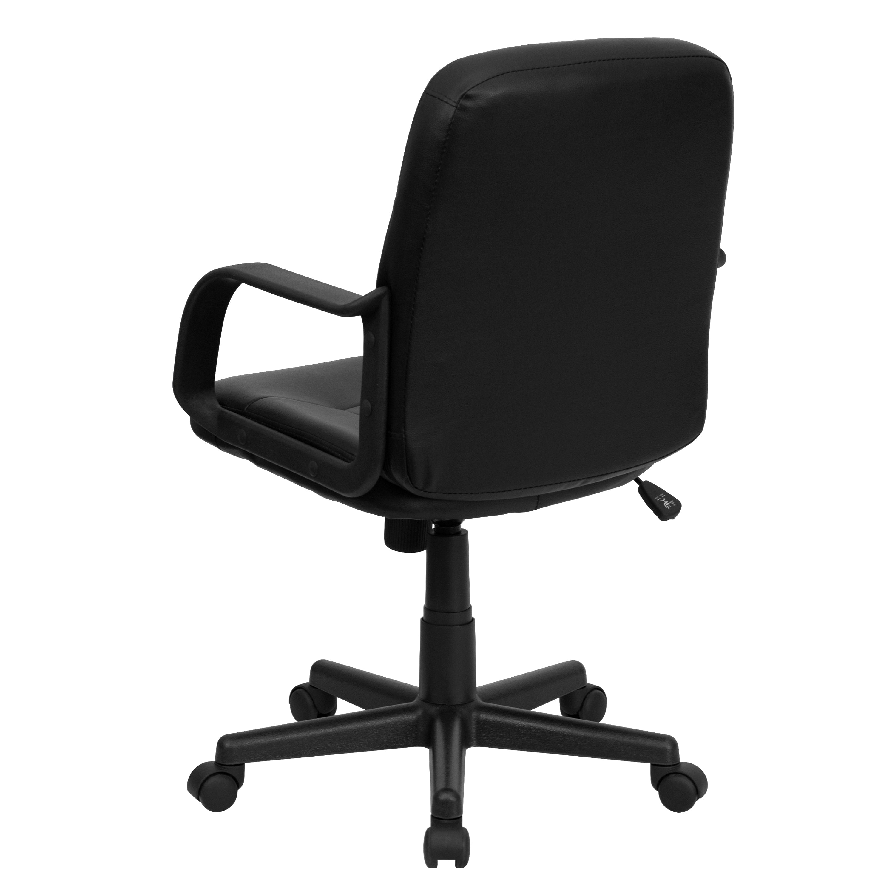 Mid-Back Glove Vinyl Executive Swivel Office Chair with Arms