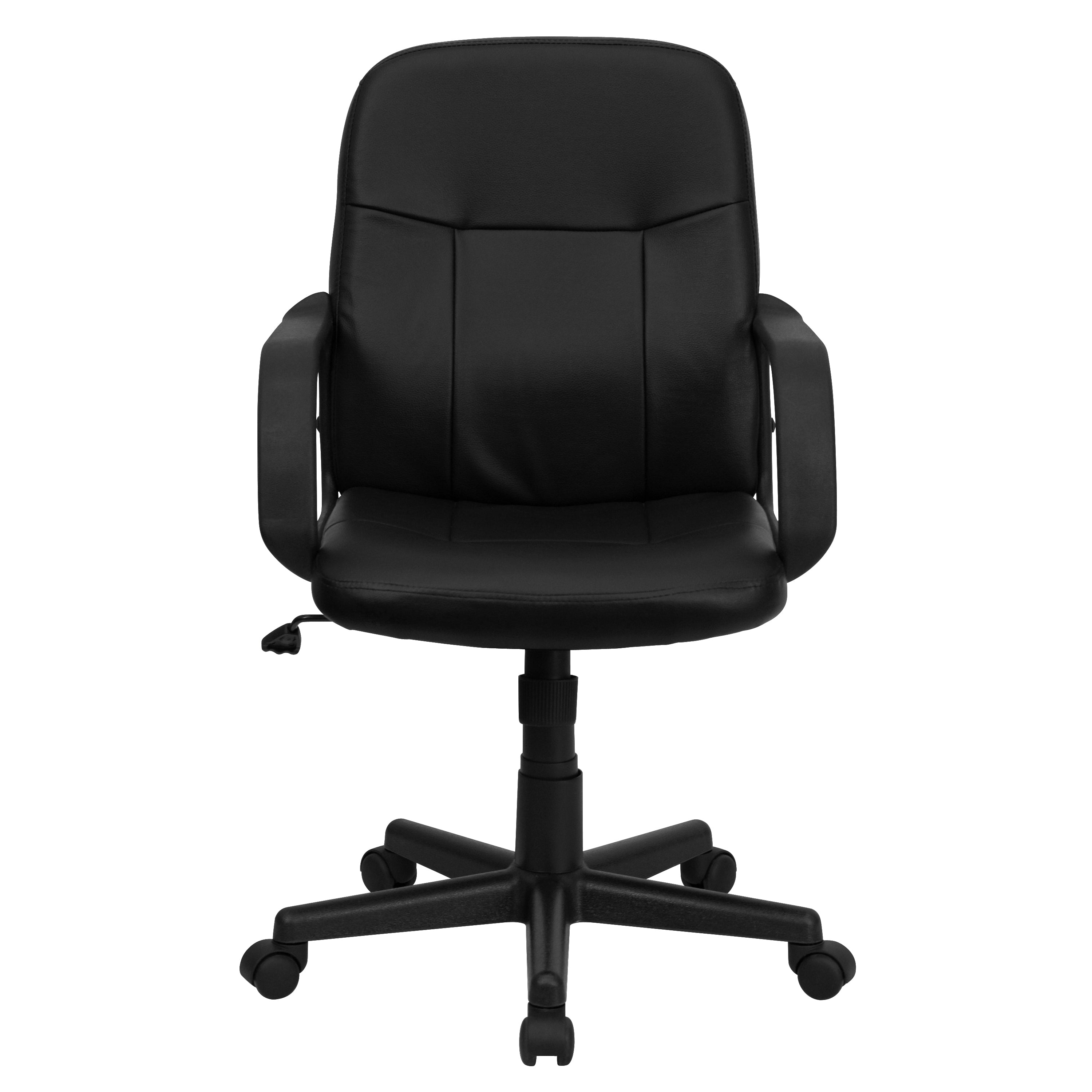 Mid-Back Glove Vinyl Executive Swivel Office Chair with Arms