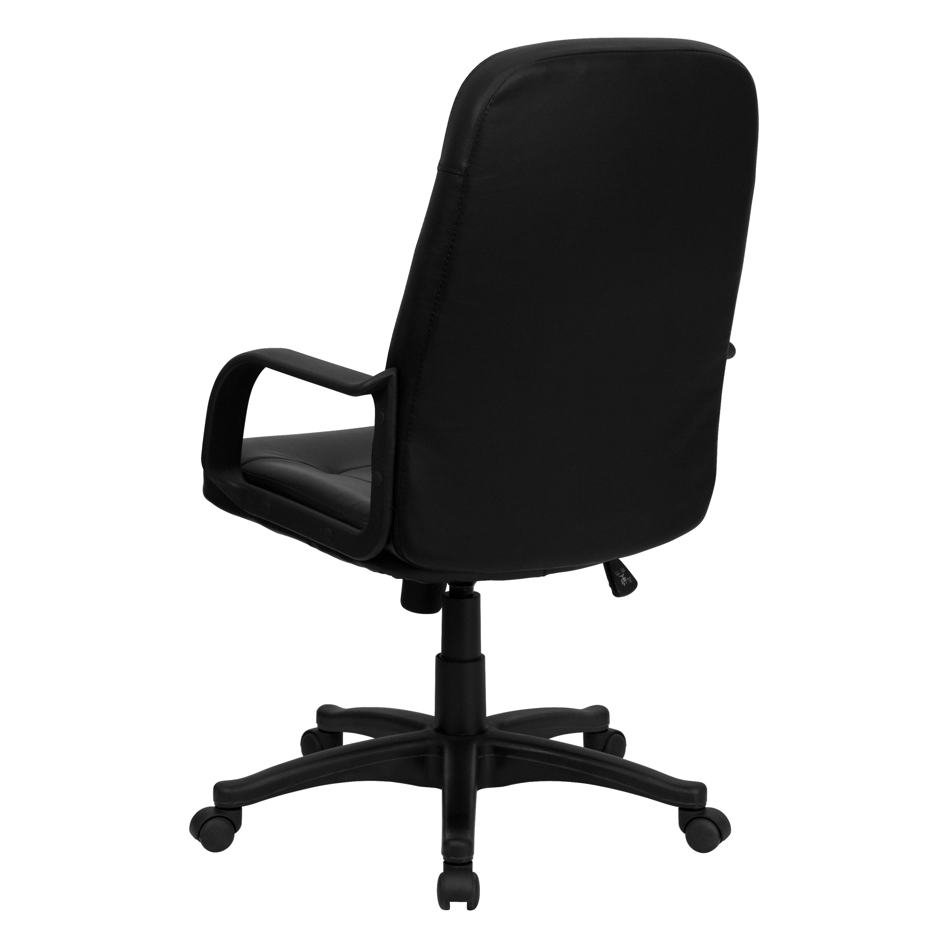 High Back Glove Vinyl Executive Swivel Office Chair with Arms