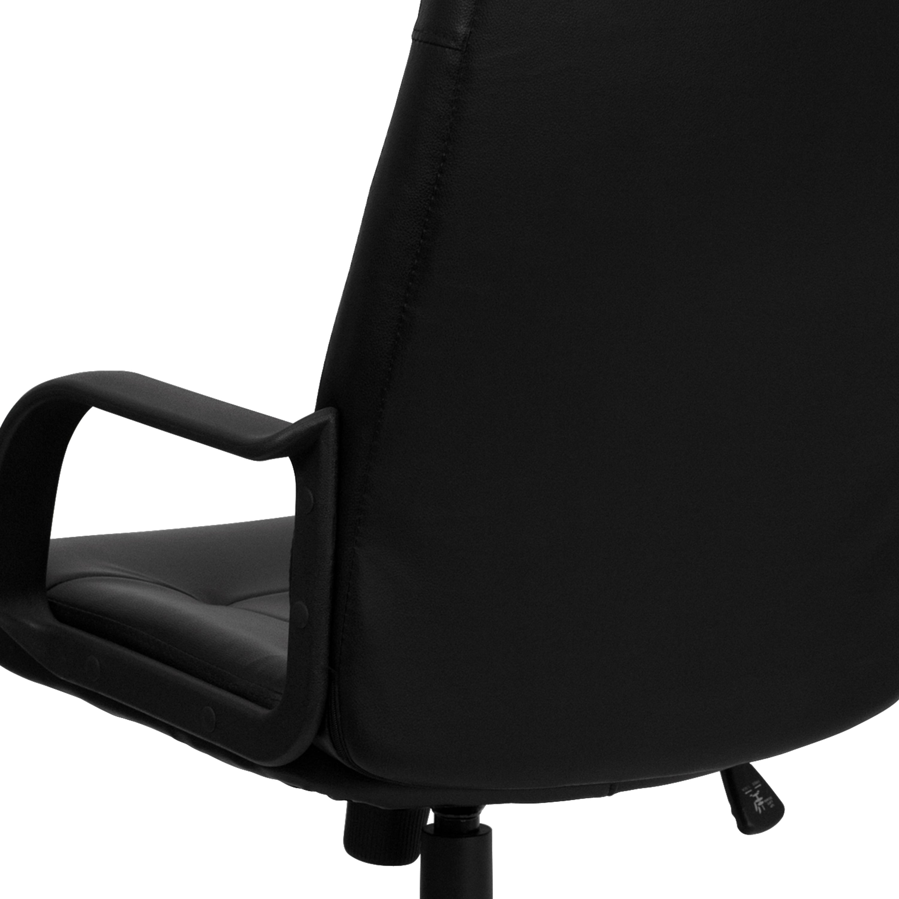 High Back Glove Vinyl Executive Swivel Office Chair with Arms