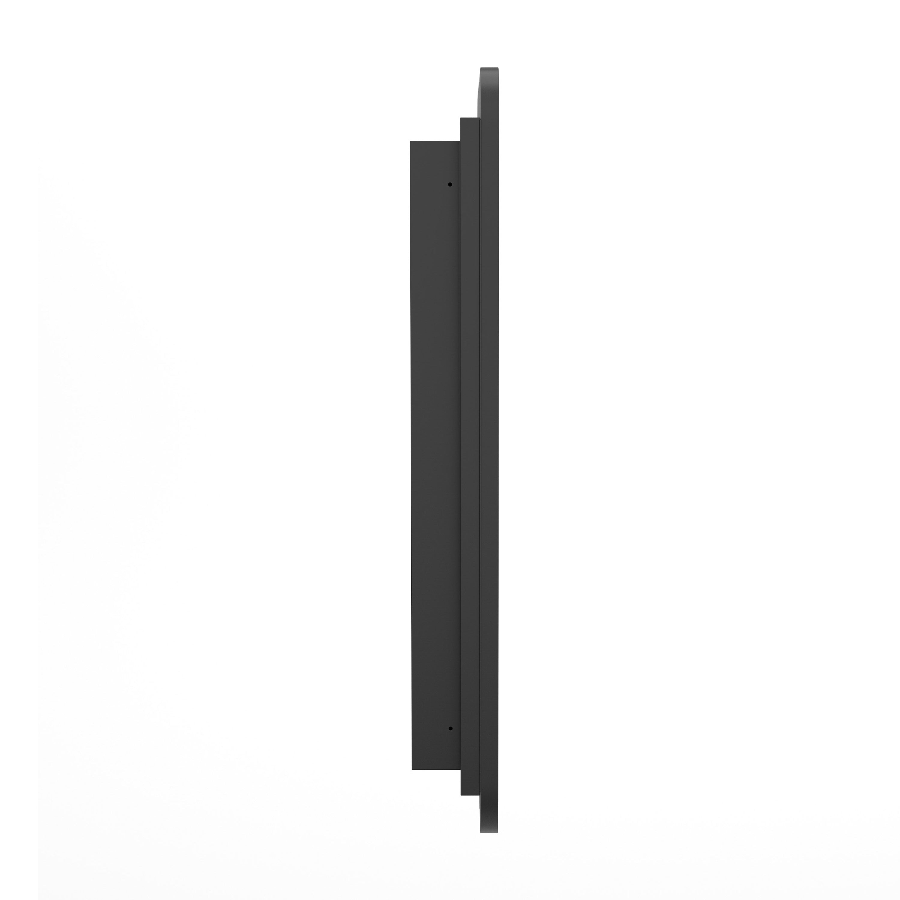 Jolie Recessed Bathroom Medicine Cabinet with Rounded Beveled Mirror and Reversible Metal Frame