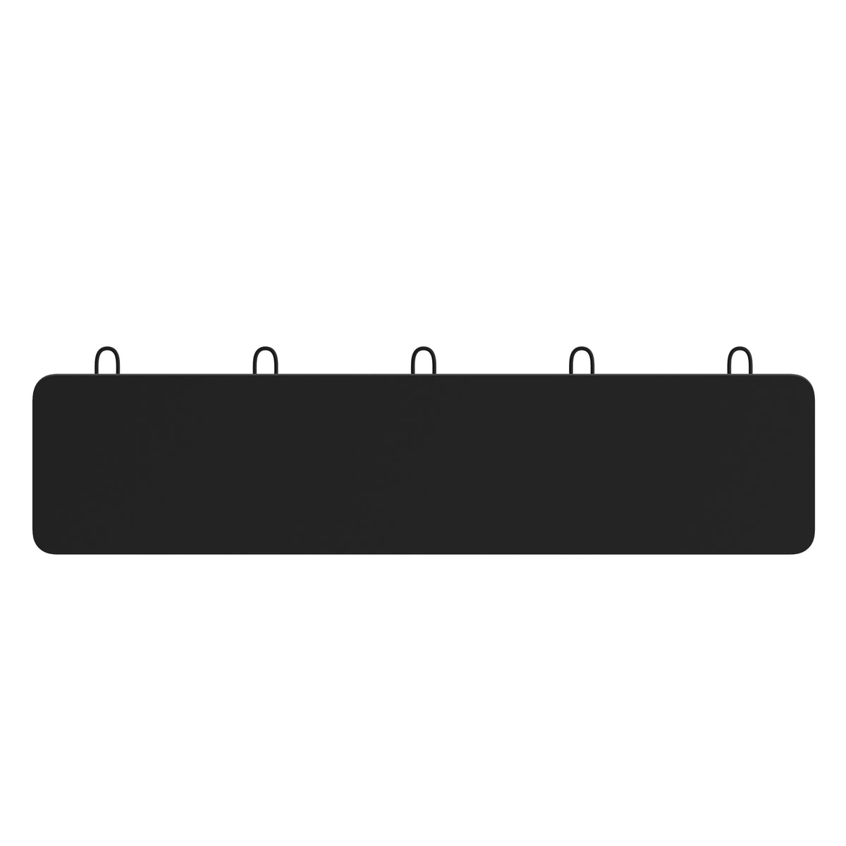 Daly Wall Mounted Solid Pine Wood Storage Rack with 5 Hanging Hooks For Entryway, Kitchen, Bathroom