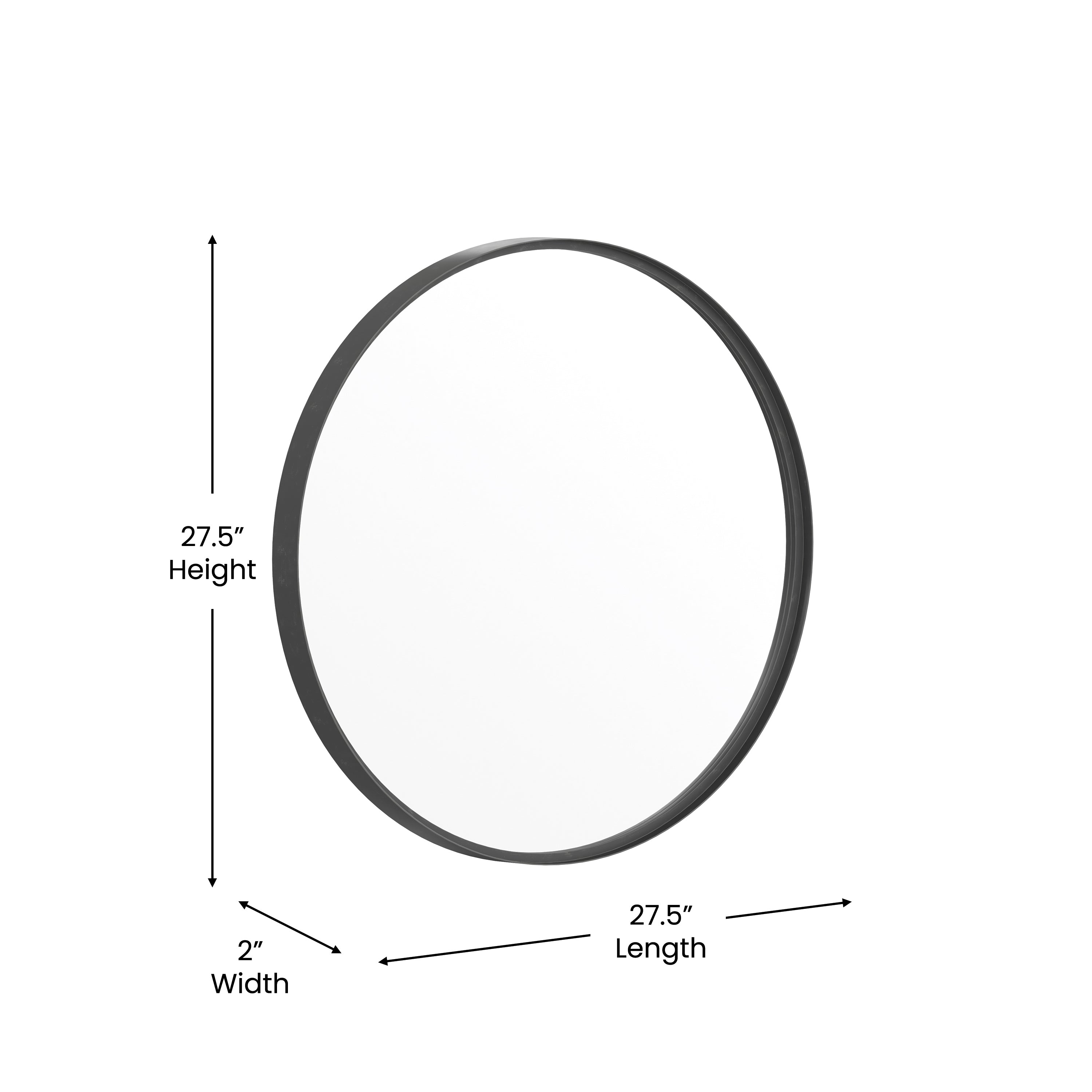 Jennifer Metal Framed Wall Mirror - Large Accent Mirror for Bathroom, Vanity, Entryway, Dining Room, & Living Room