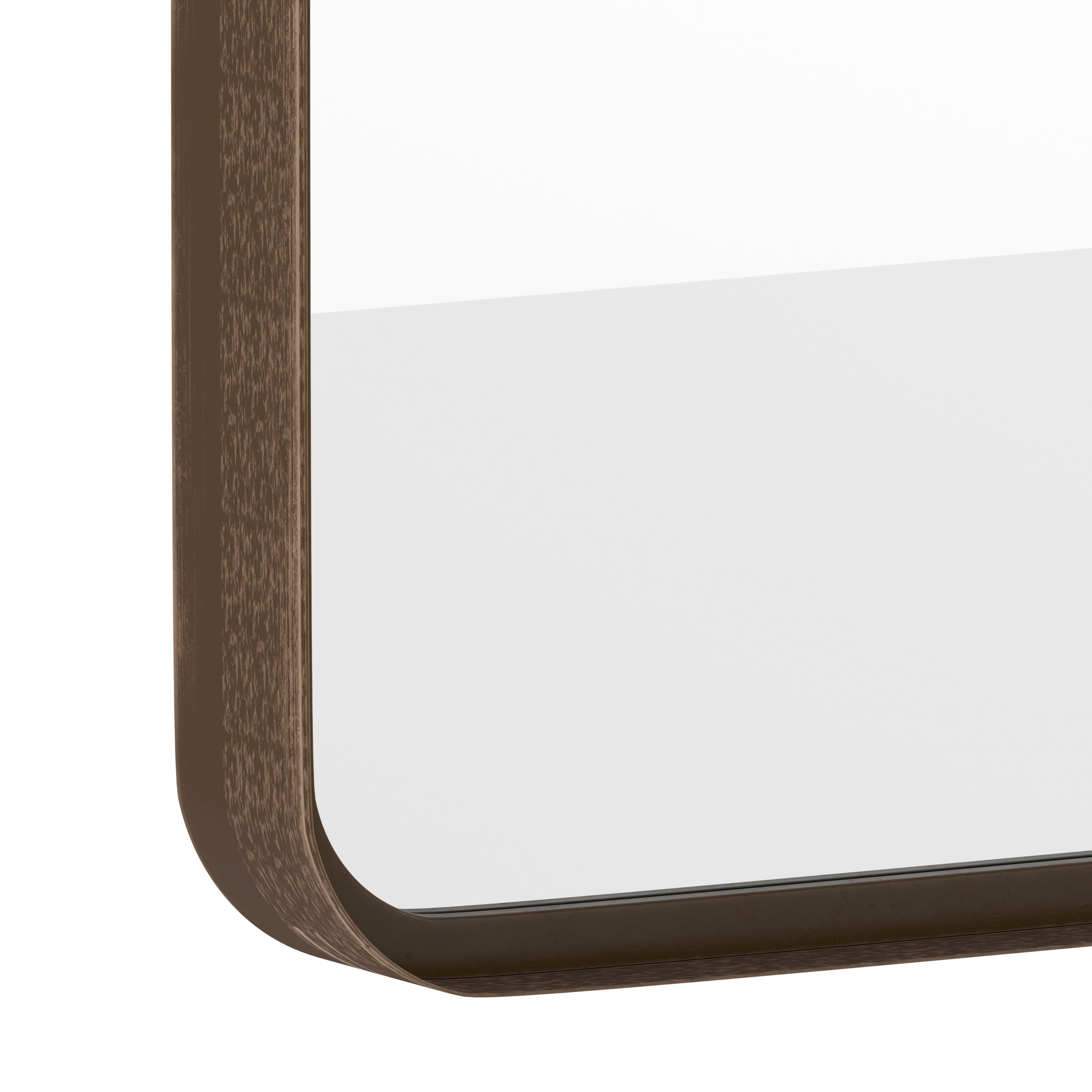 Janinne Decorative Wall Mirror - Rounded Corners, Bathroom & Living Room Glass Mirror Hangs Horizontal Or Vertical