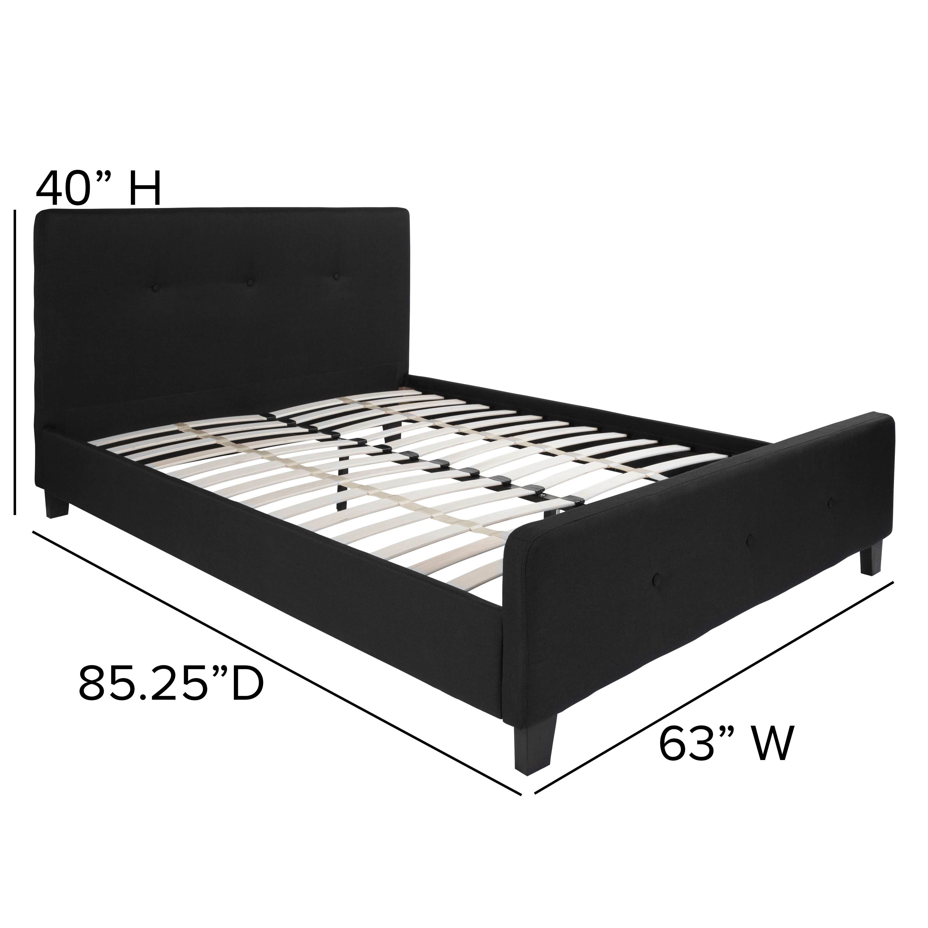 Tribeca Button Tufted Upholstered Platform Bed