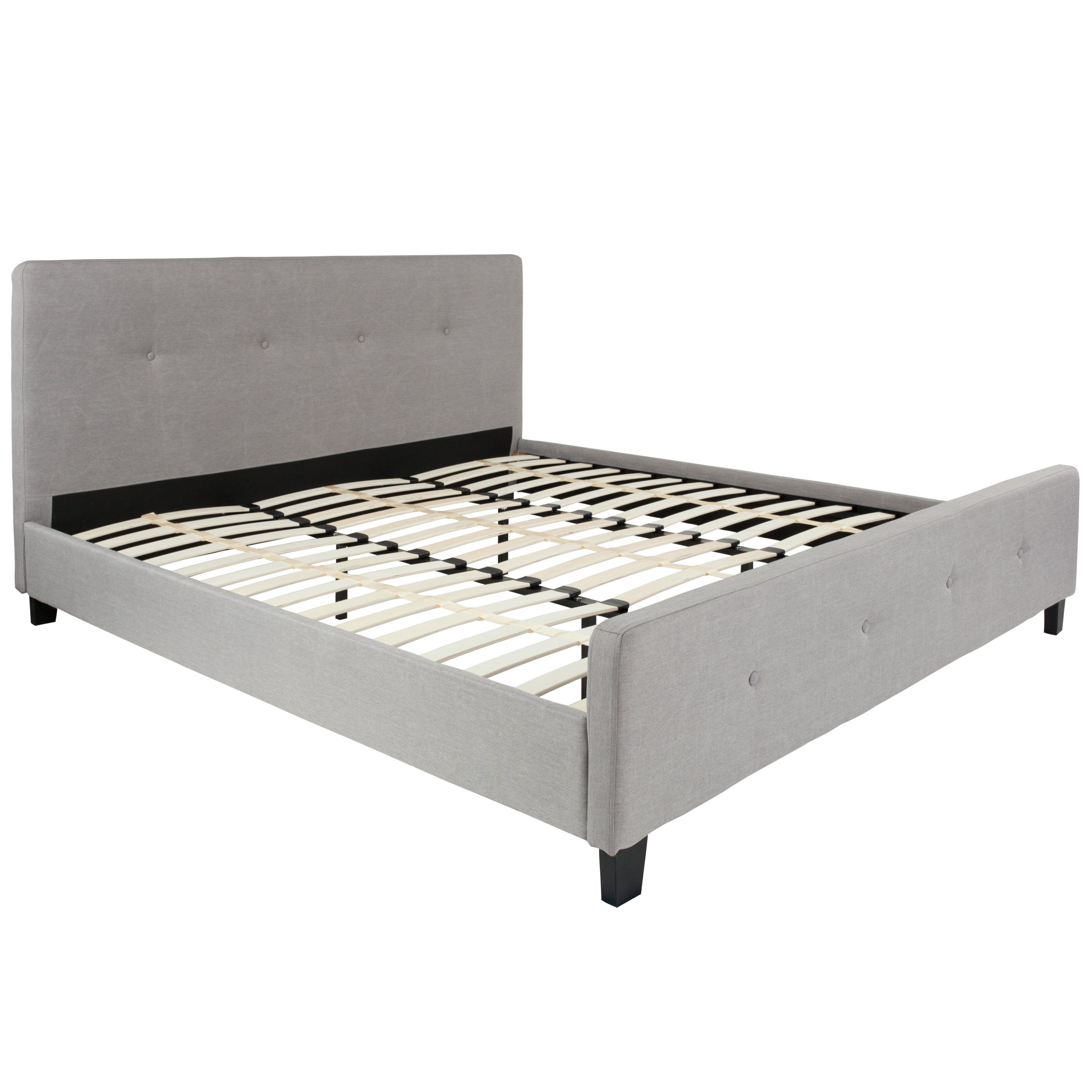 Tribeca Button Tufted Upholstered Platform Bed