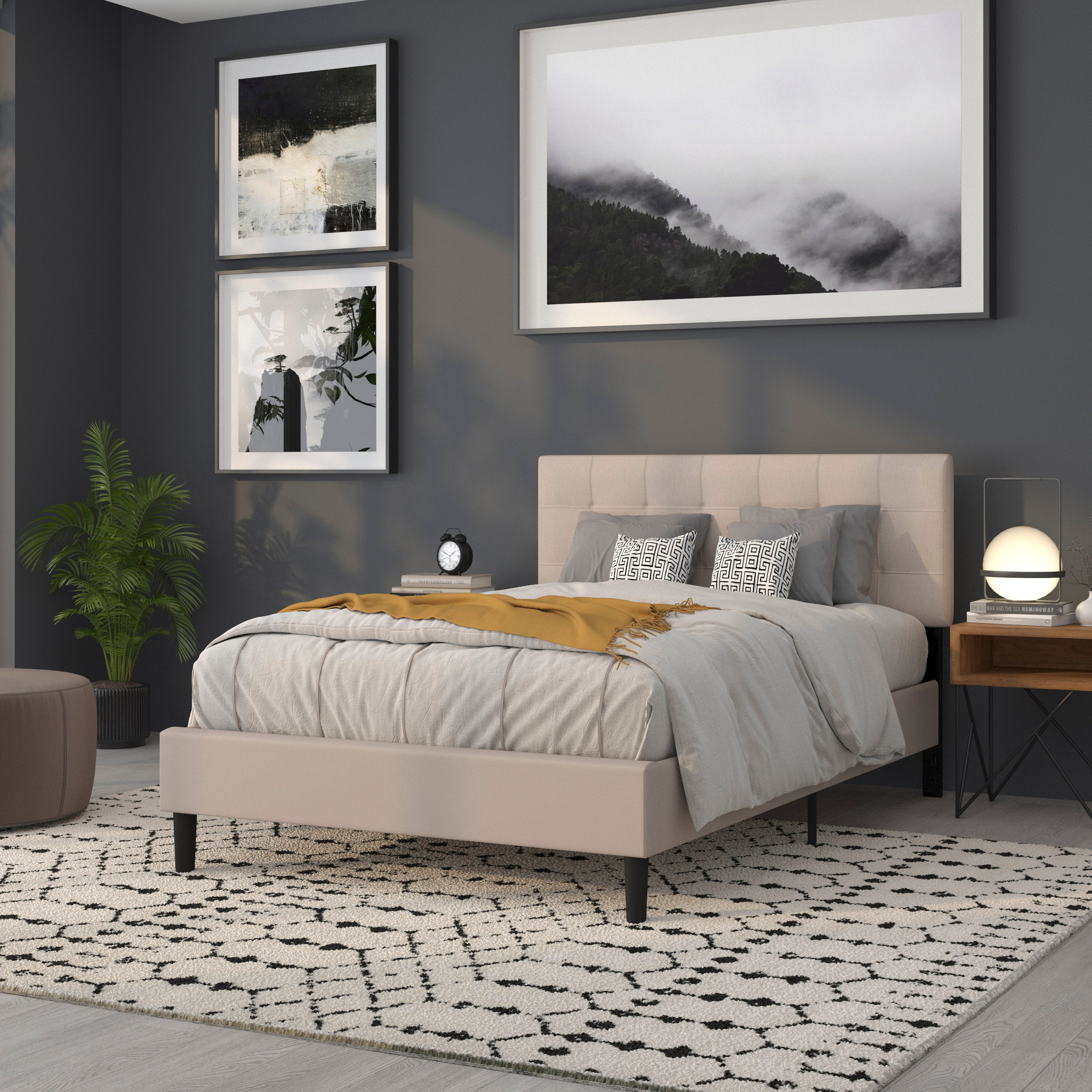 Bedford Quilted Tufted Upholstered Headboard
