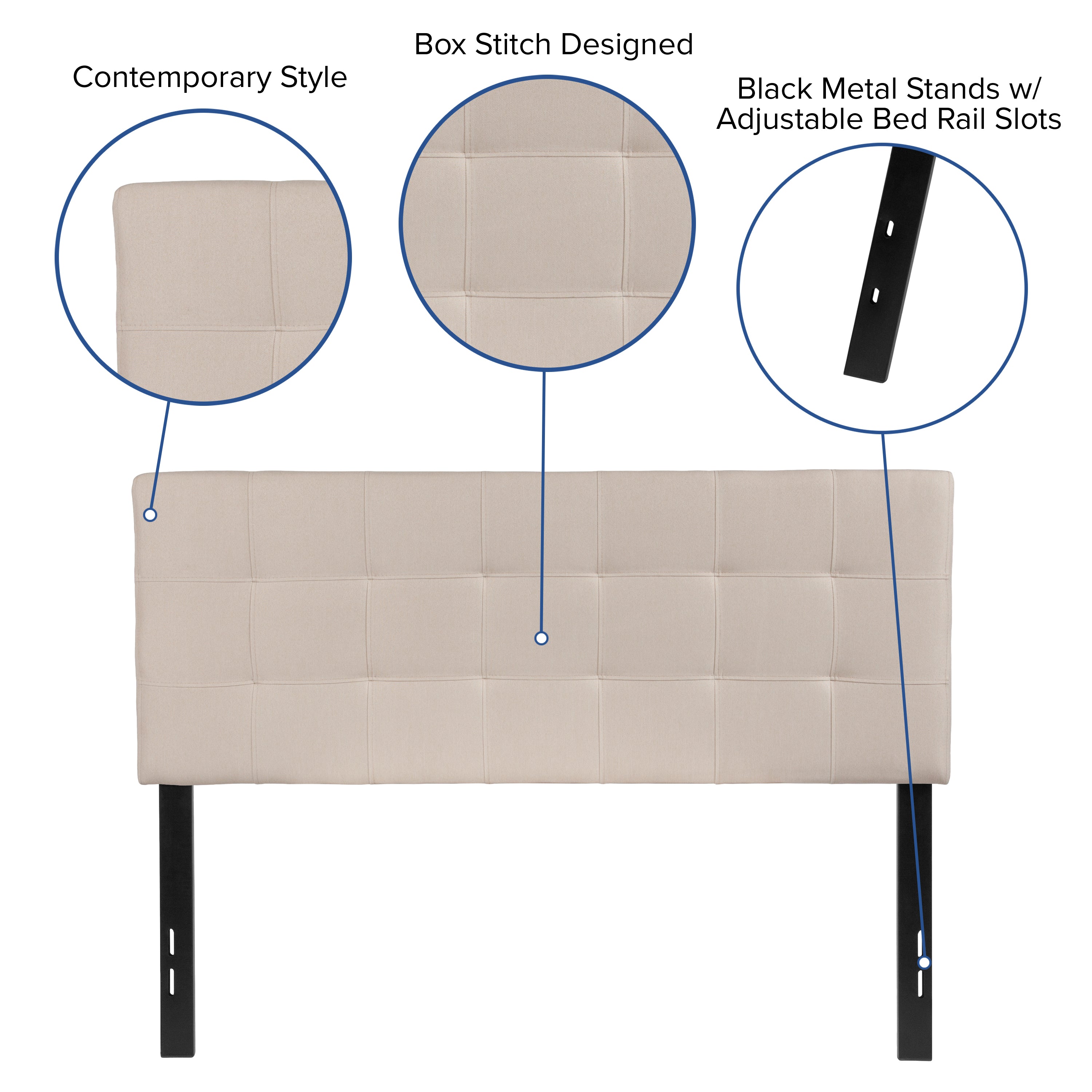 Bedford Quilted Tufted Upholstered Headboard
