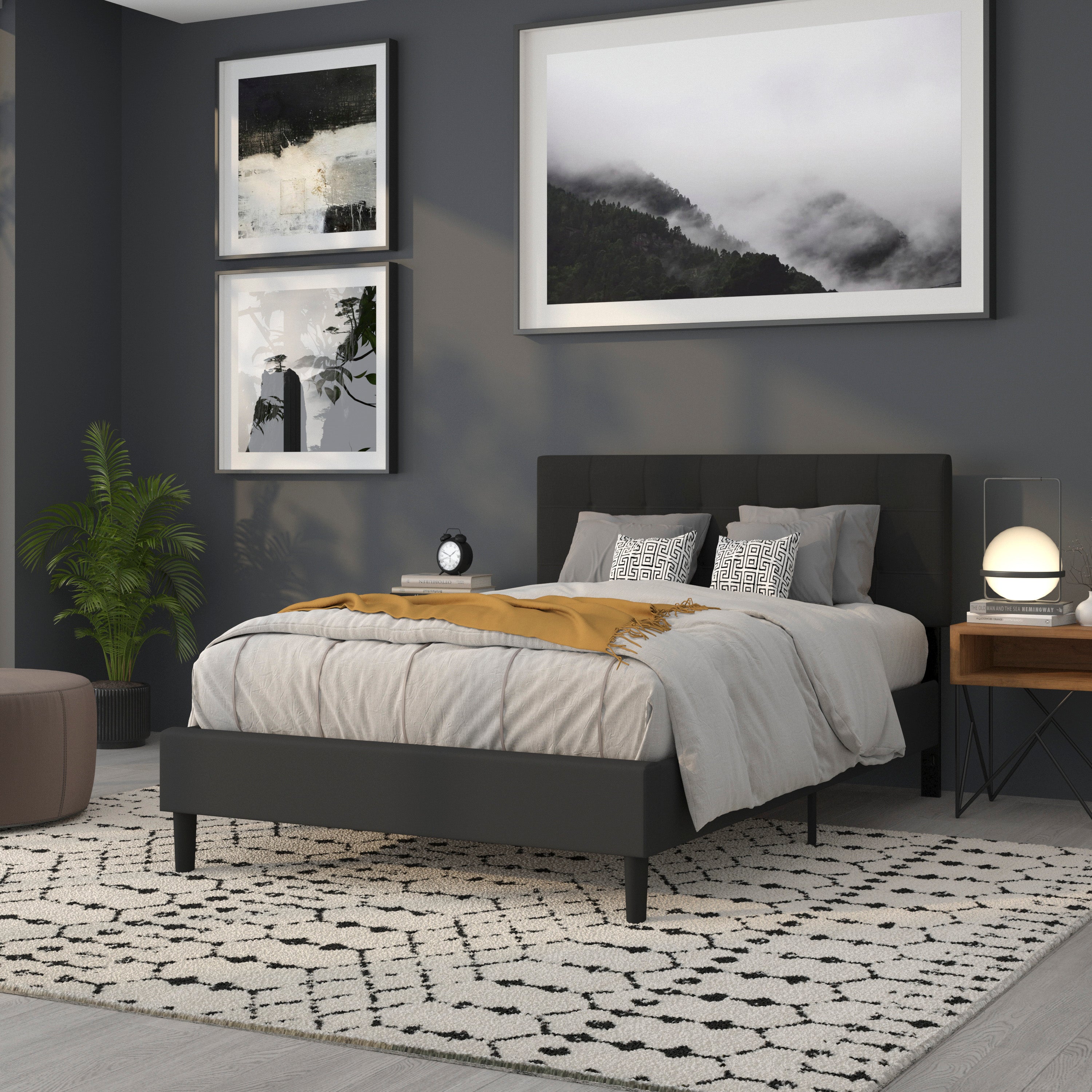 Bedford Quilted Tufted Upholstered Headboard