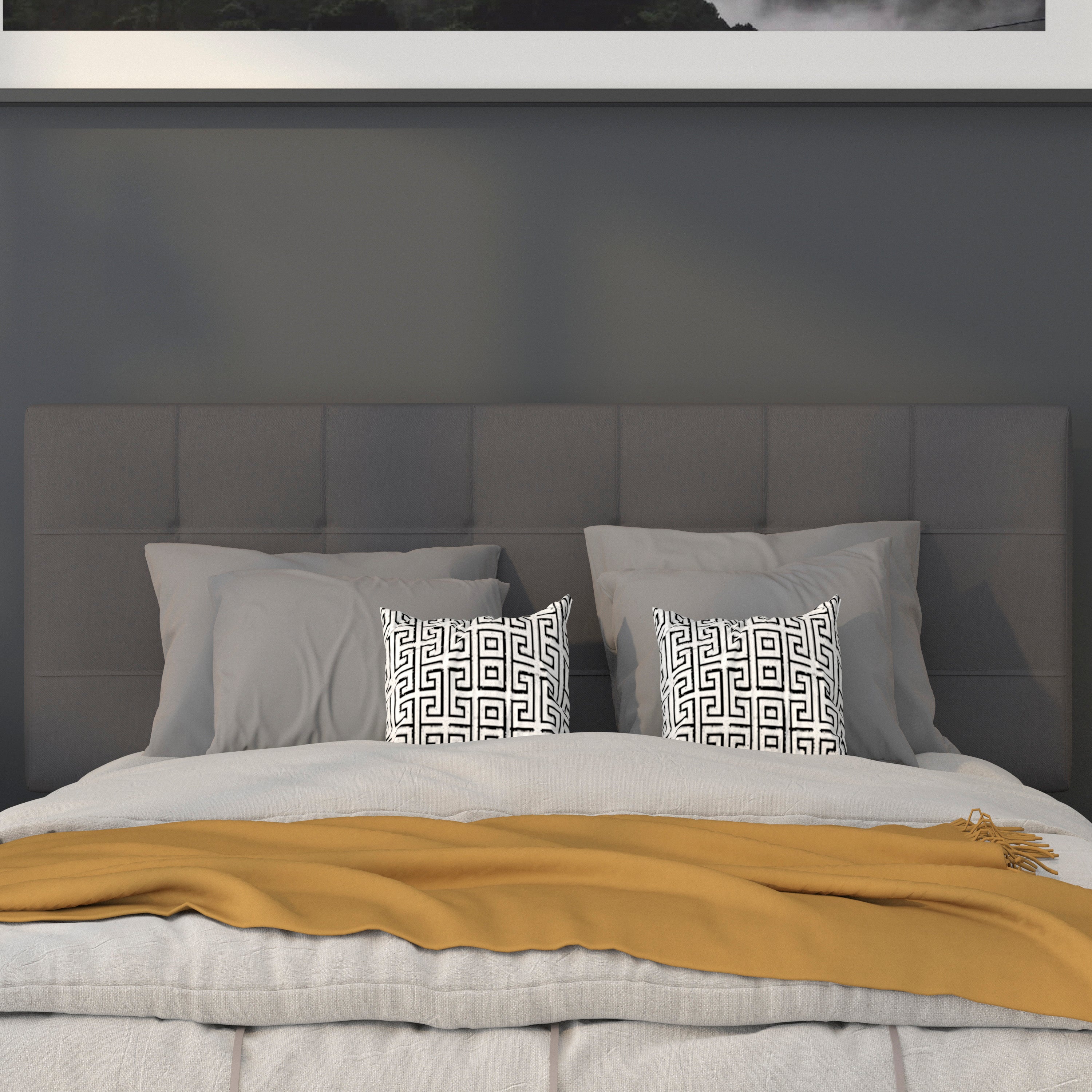 Bedford Quilted Tufted Upholstered Headboard