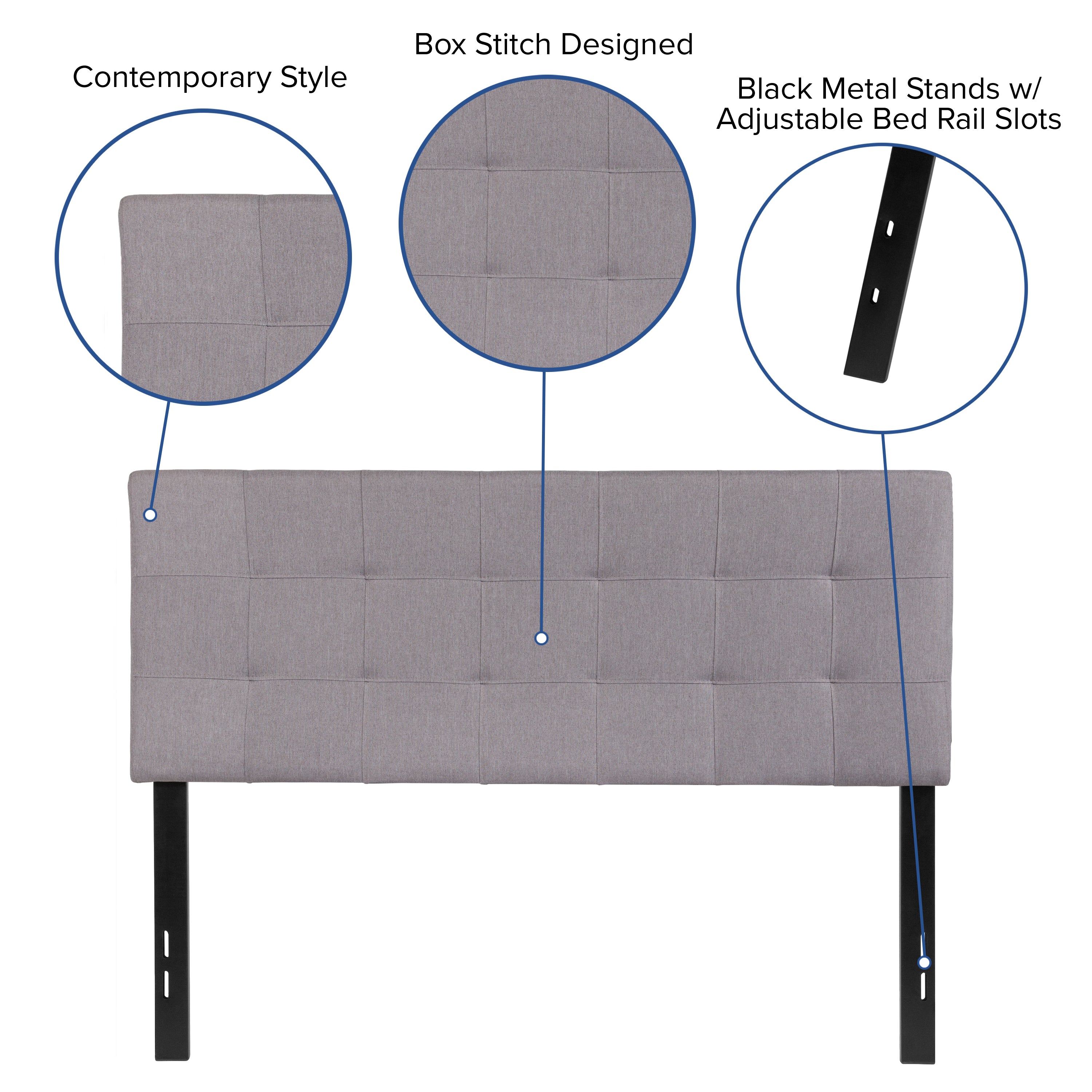 Bedford Quilted Tufted Upholstered Headboard