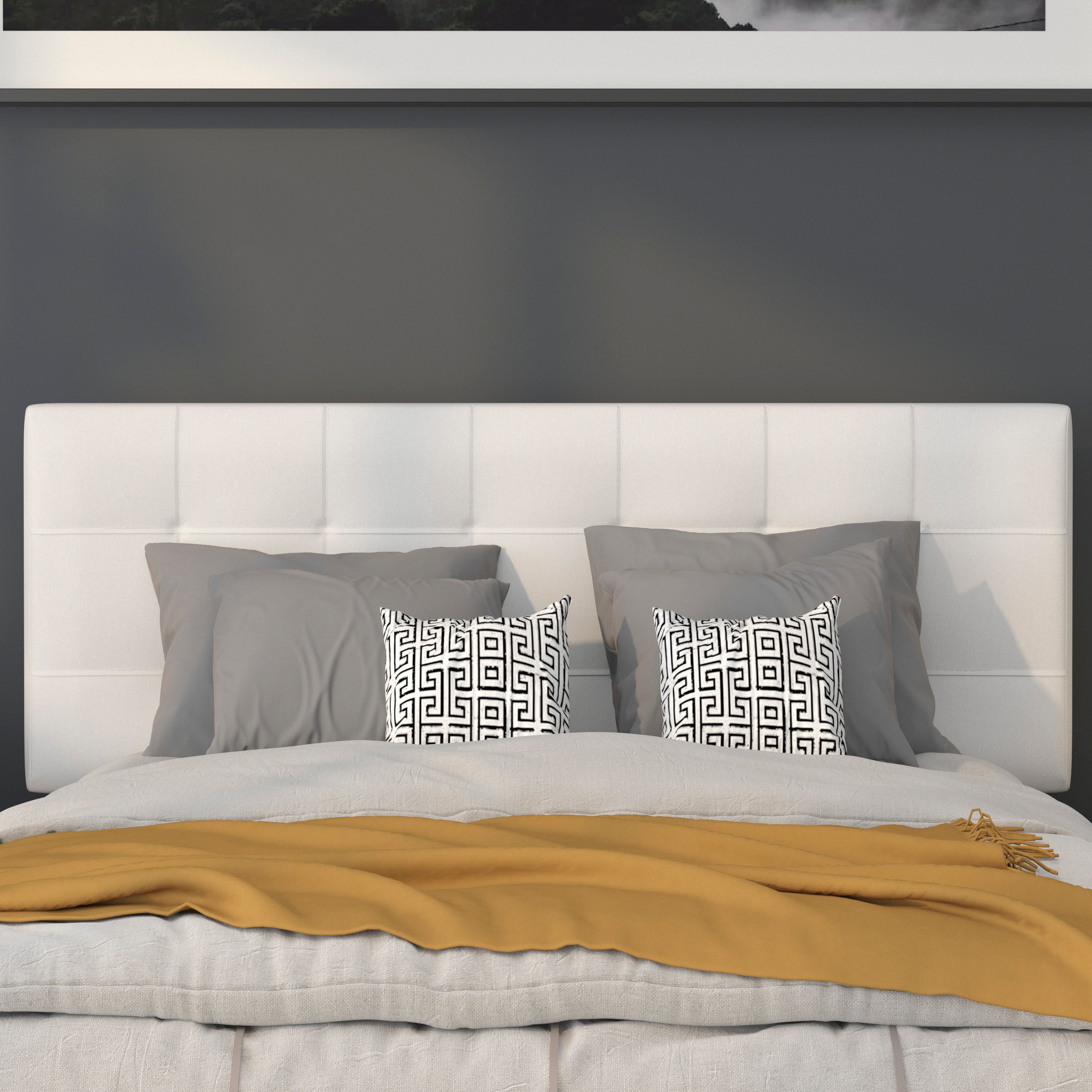 Bedford Quilted Tufted Upholstered Headboard