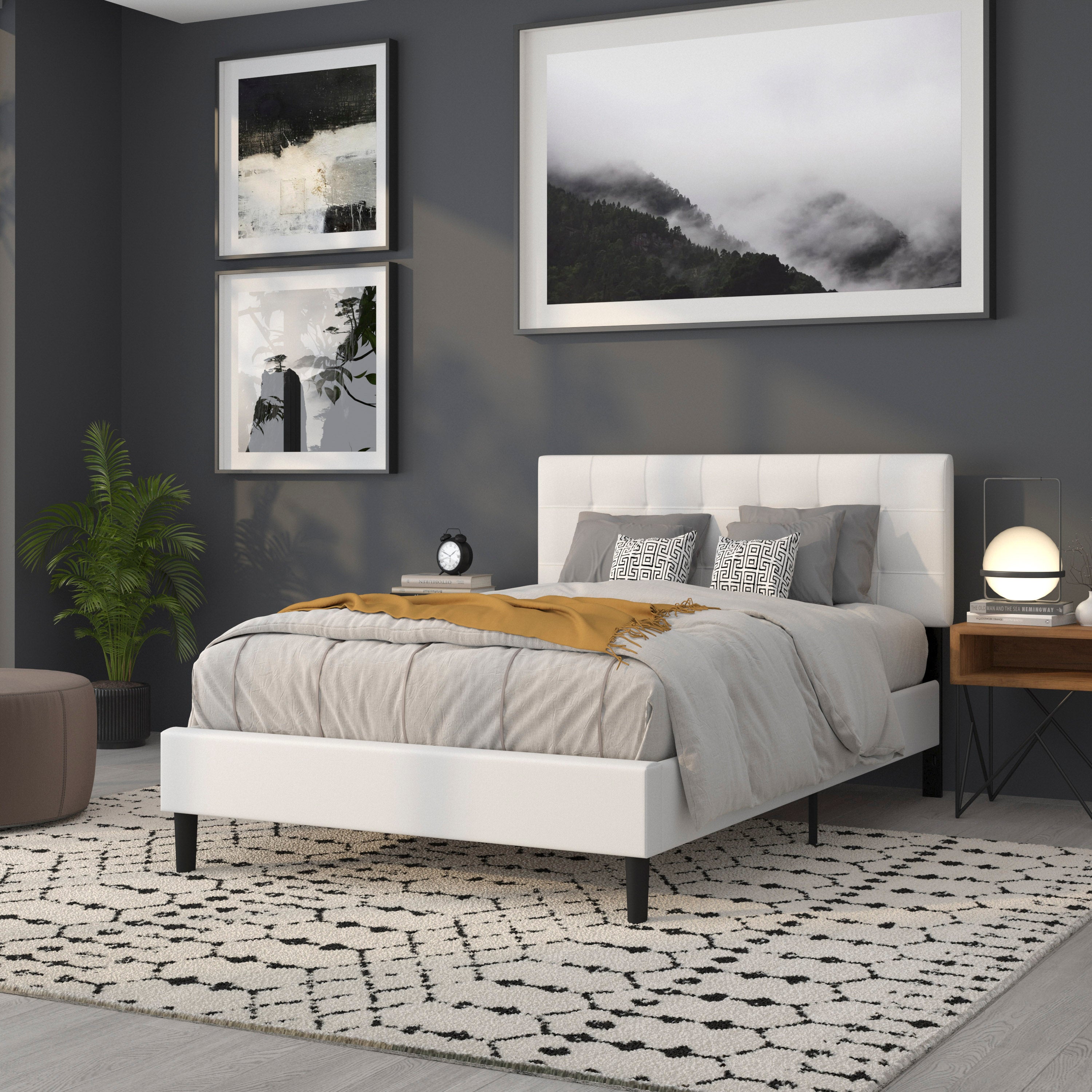 Bedford Quilted Tufted Upholstered Headboard