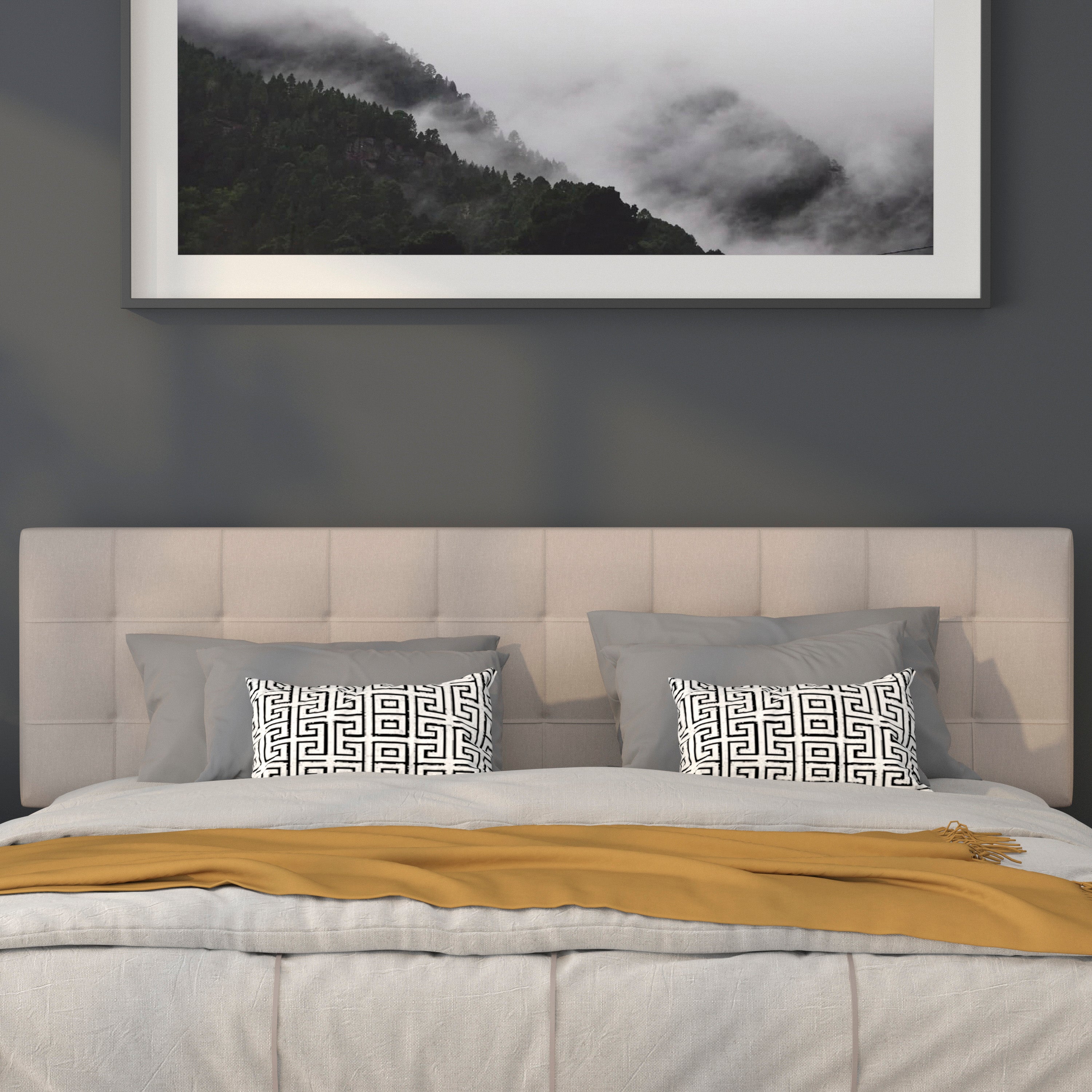 Bedford Quilted Tufted Upholstered Headboard