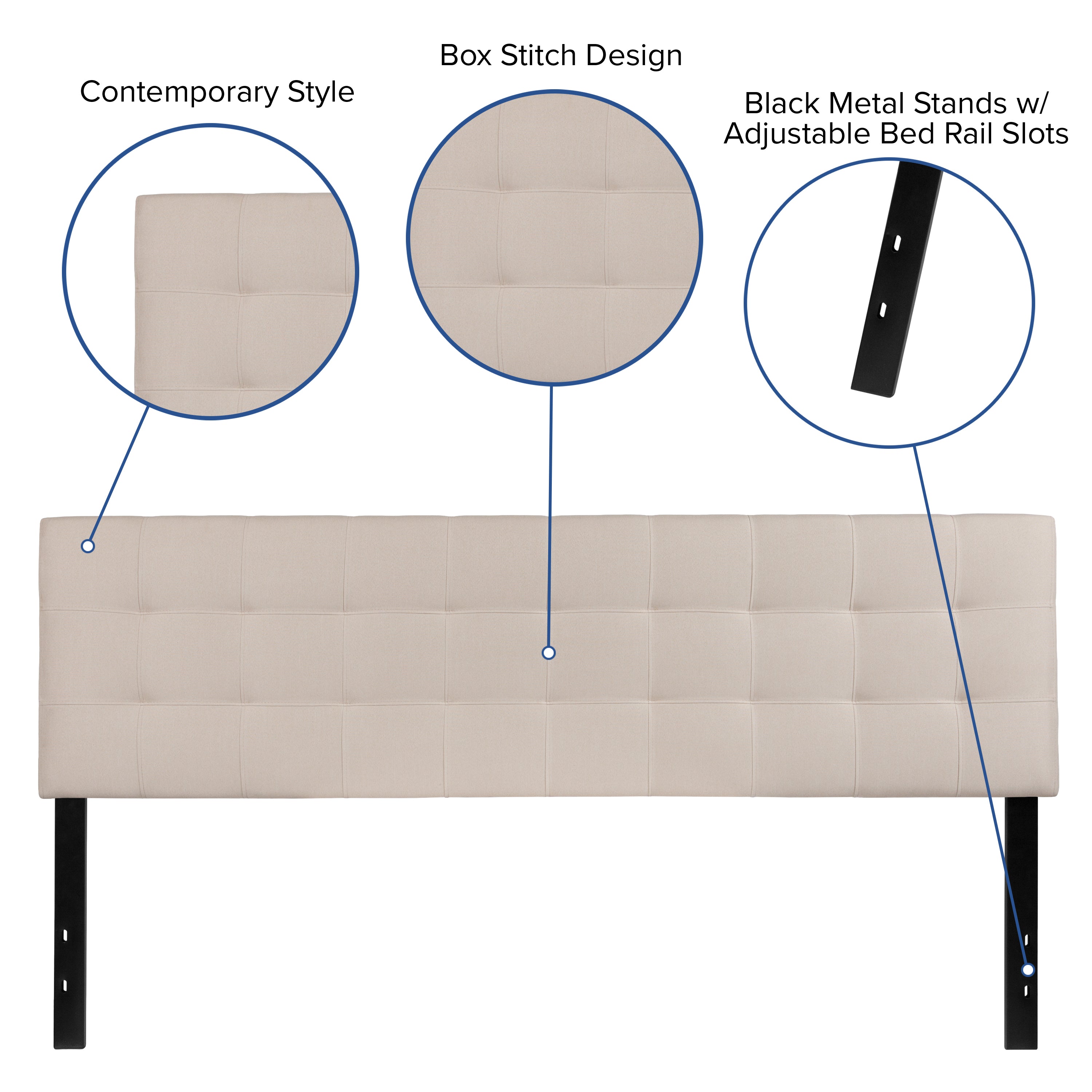 Bedford Quilted Tufted Upholstered Headboard