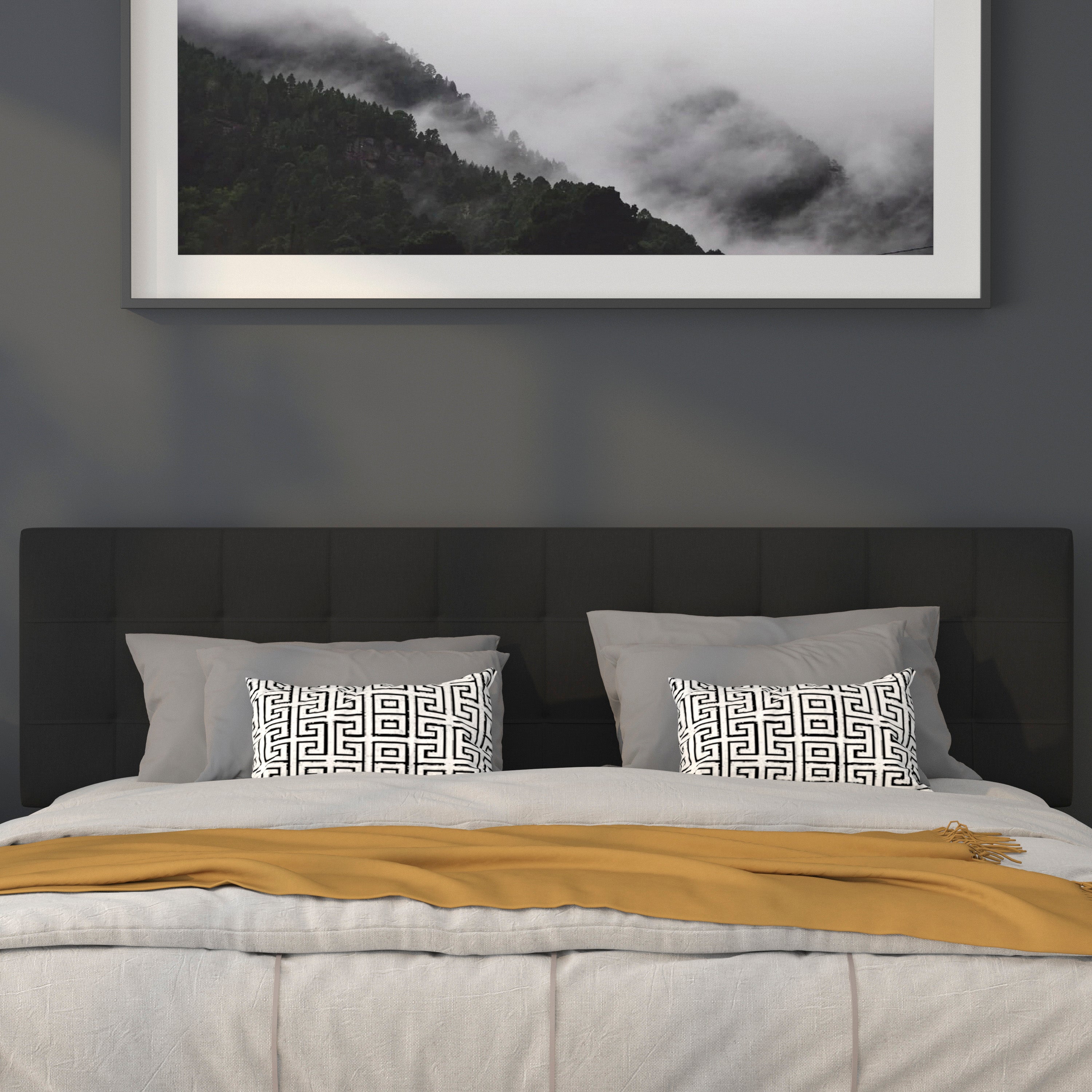 Bedford Quilted Tufted Upholstered Headboard