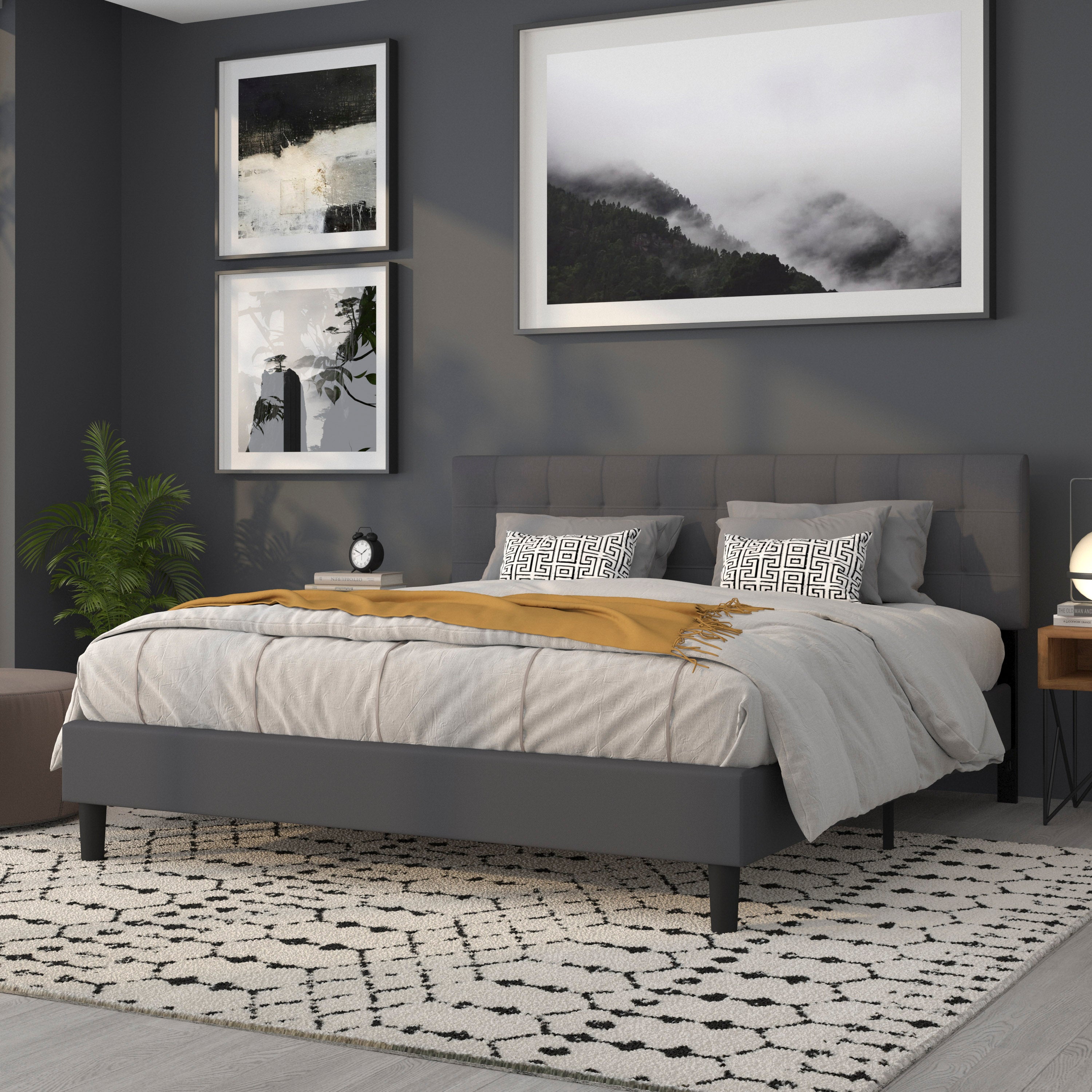 Bedford Quilted Tufted Upholstered Headboard
