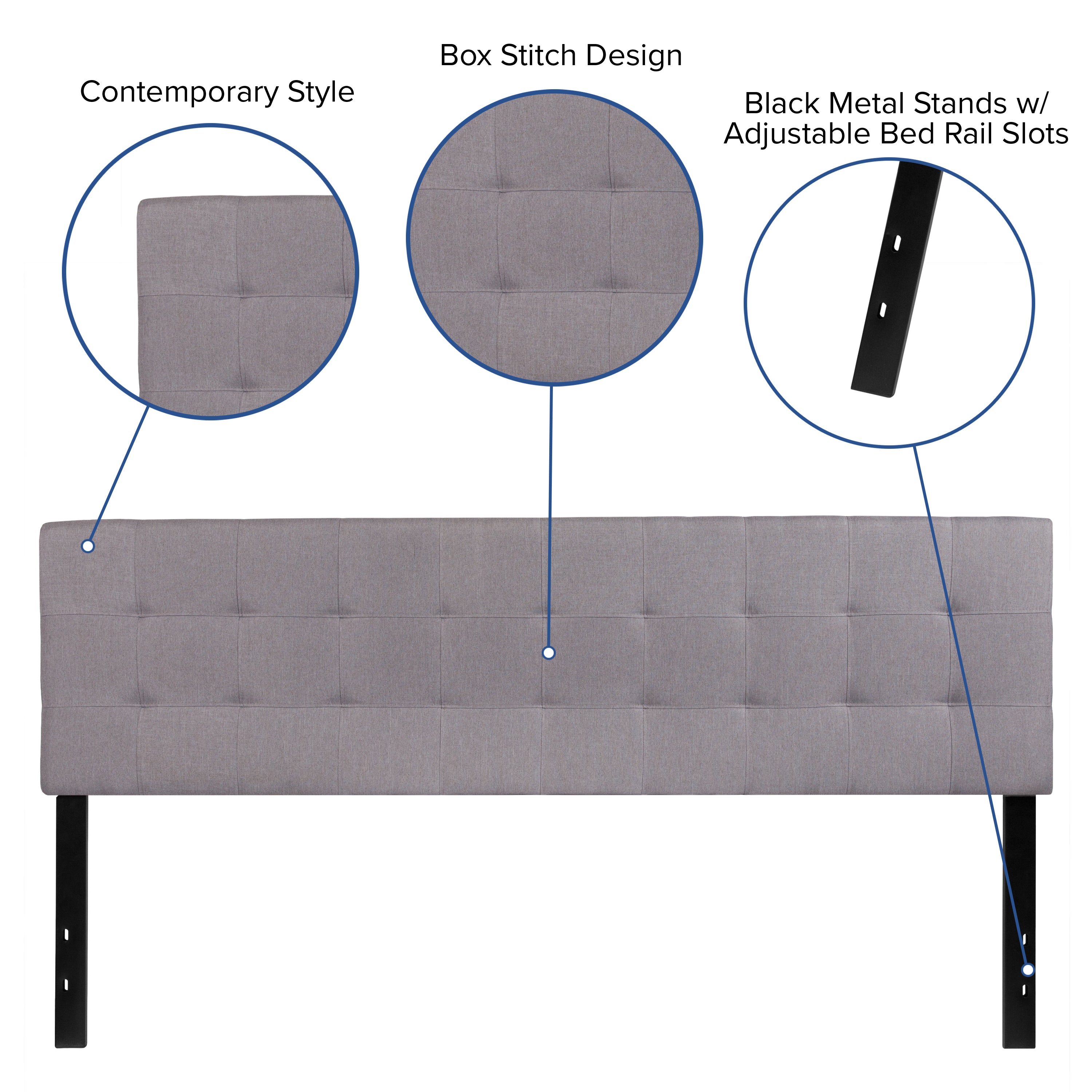 Bedford Quilted Tufted Upholstered Headboard