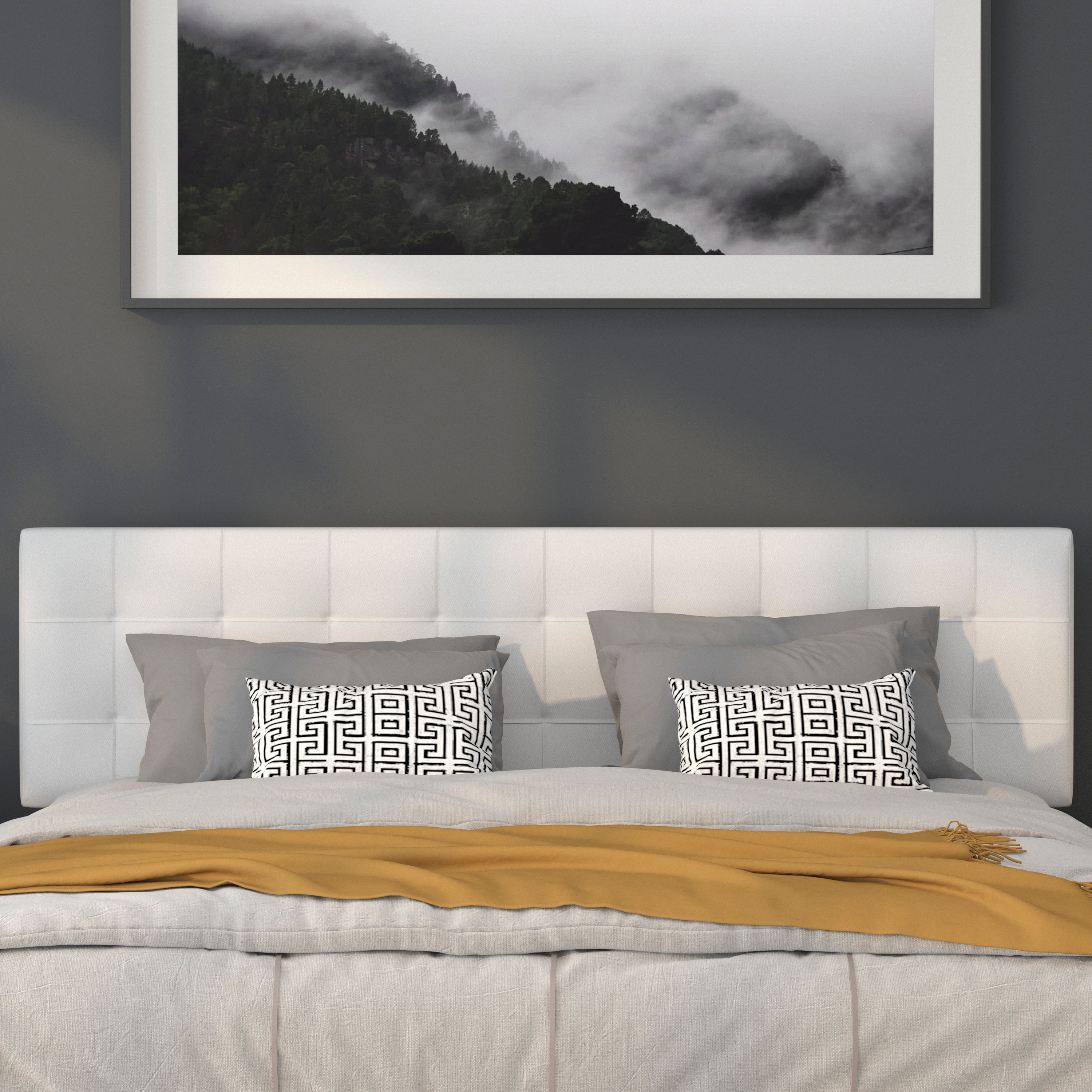 Bedford Quilted Tufted Upholstered Headboard