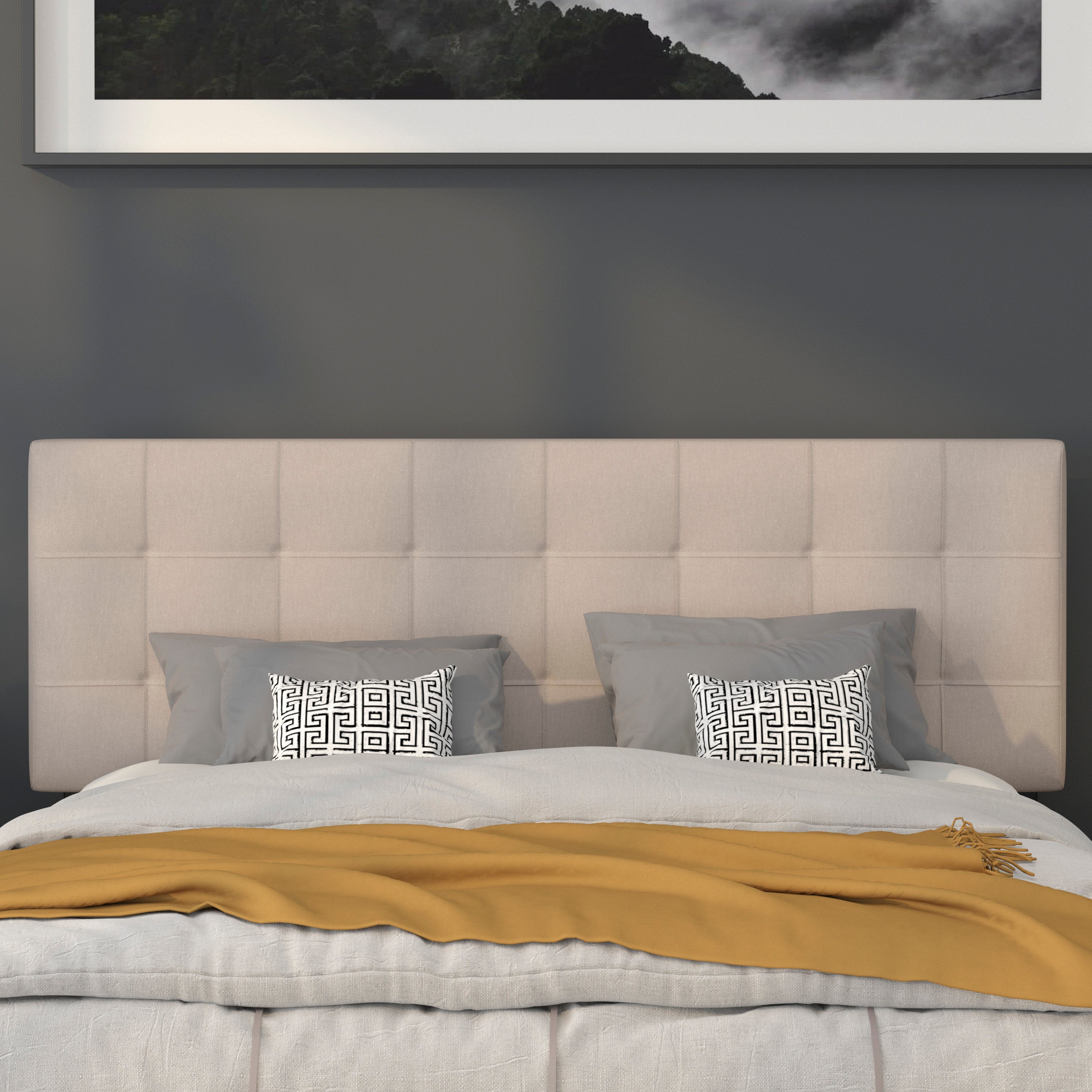 Bedford Quilted Tufted Upholstered Headboard