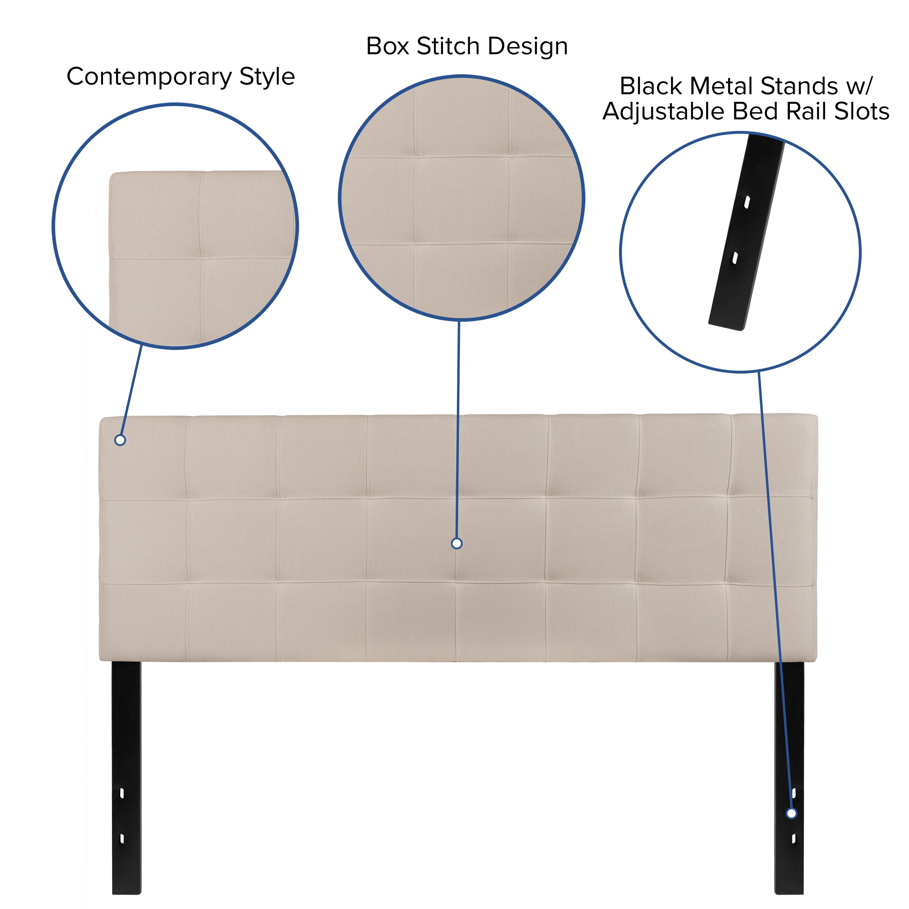 Bedford Quilted Tufted Upholstered Headboard