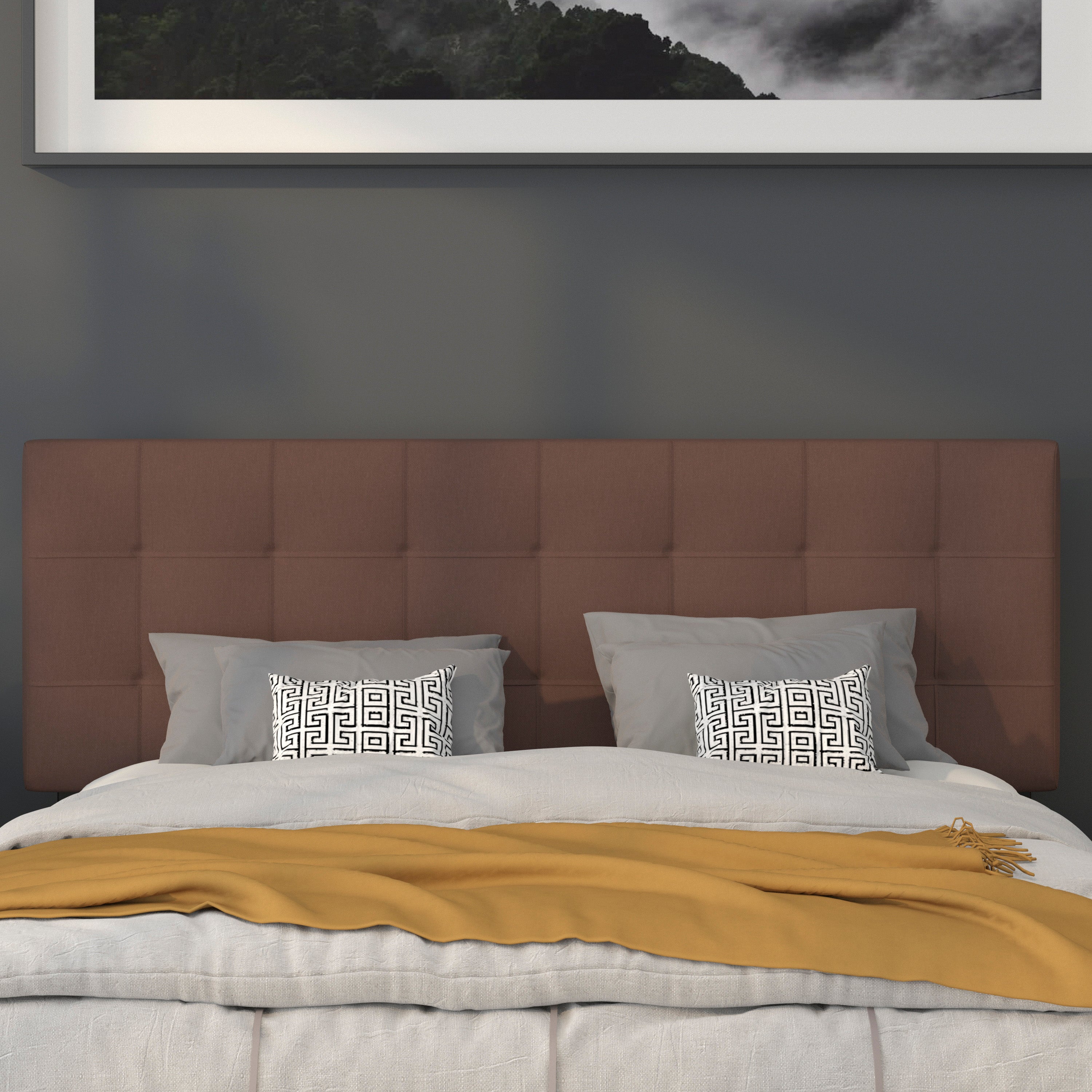 Bedford Quilted Tufted Upholstered Headboard