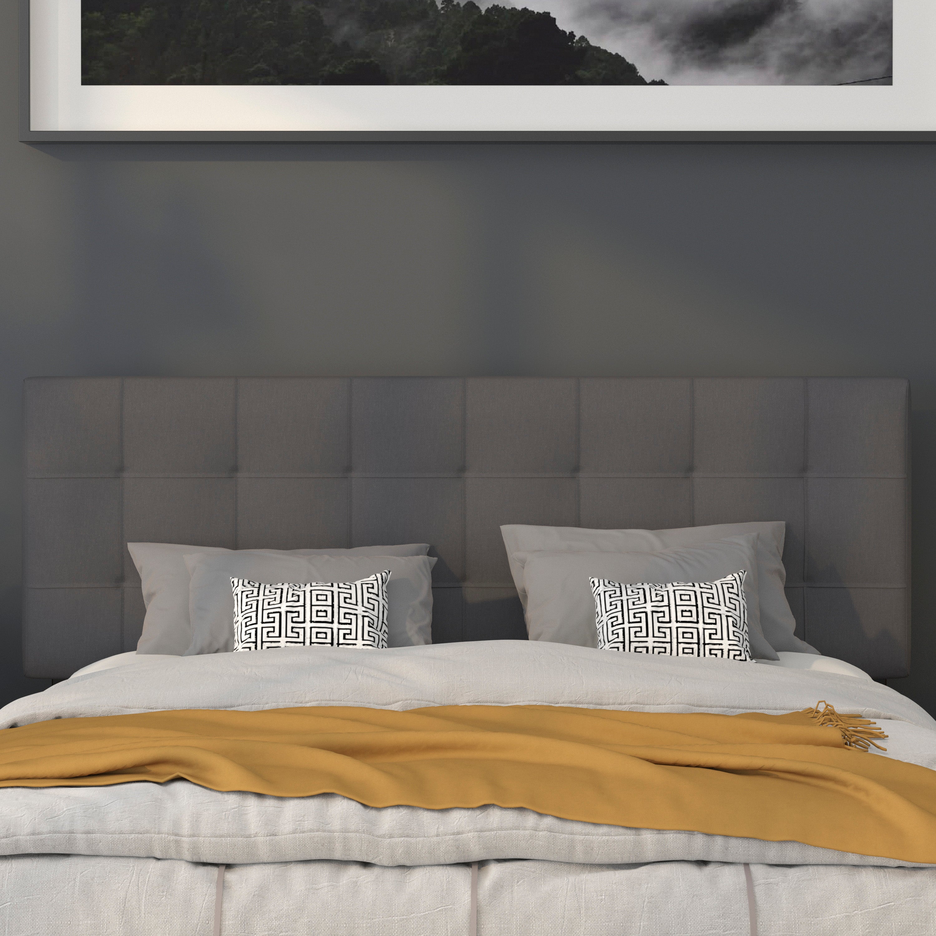 Bedford Quilted Tufted Upholstered Headboard