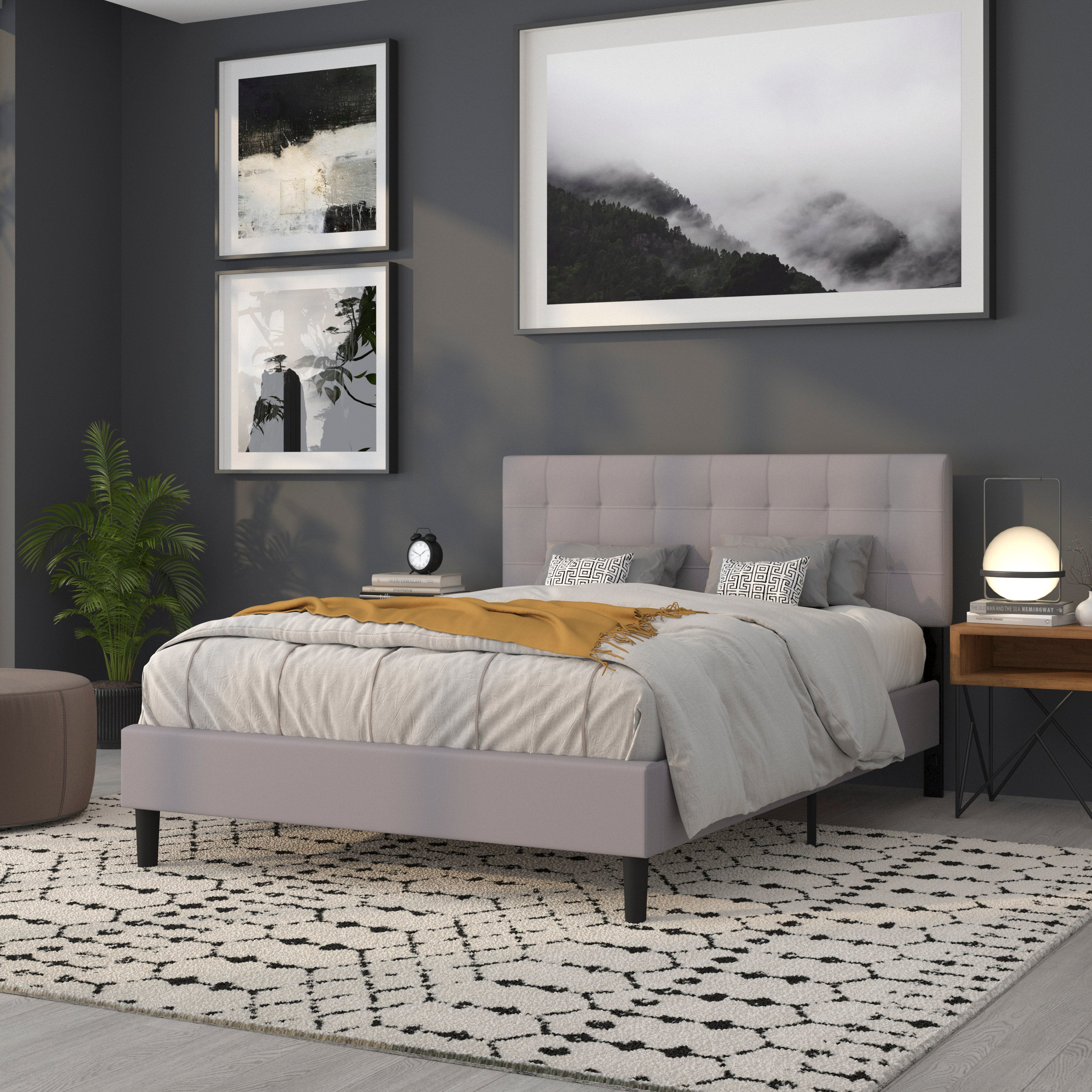 Bedford Quilted Tufted Upholstered Headboard