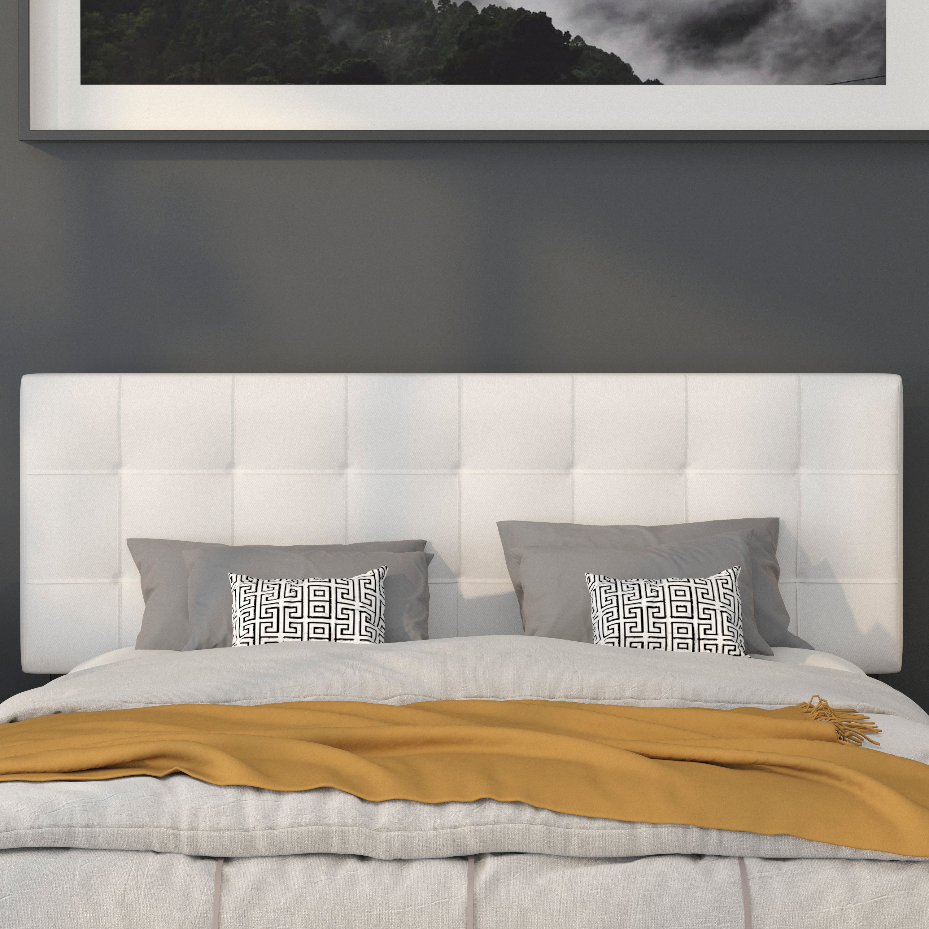 Bedford Quilted Tufted Upholstered Headboard