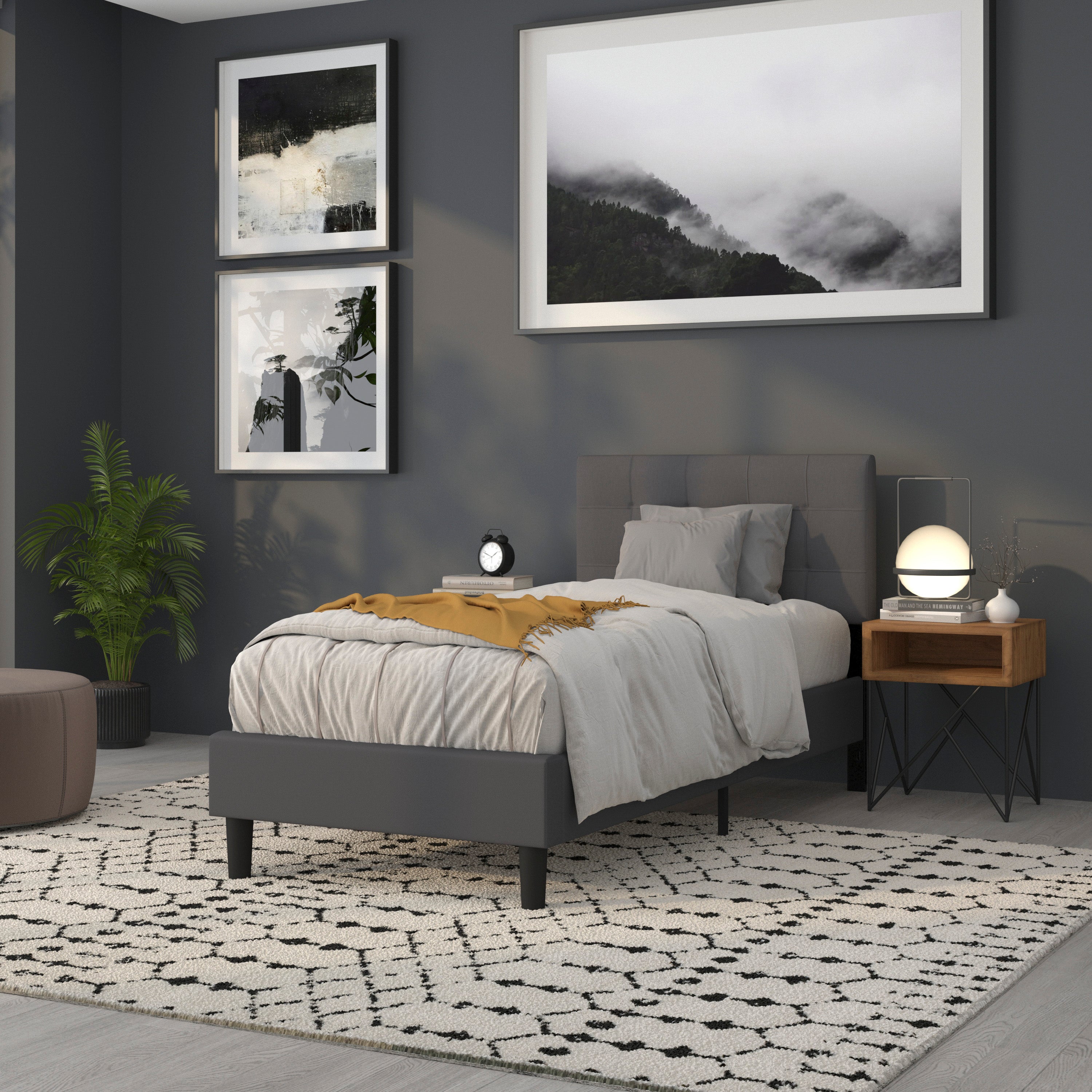 Bedford Quilted Tufted Upholstered Headboard