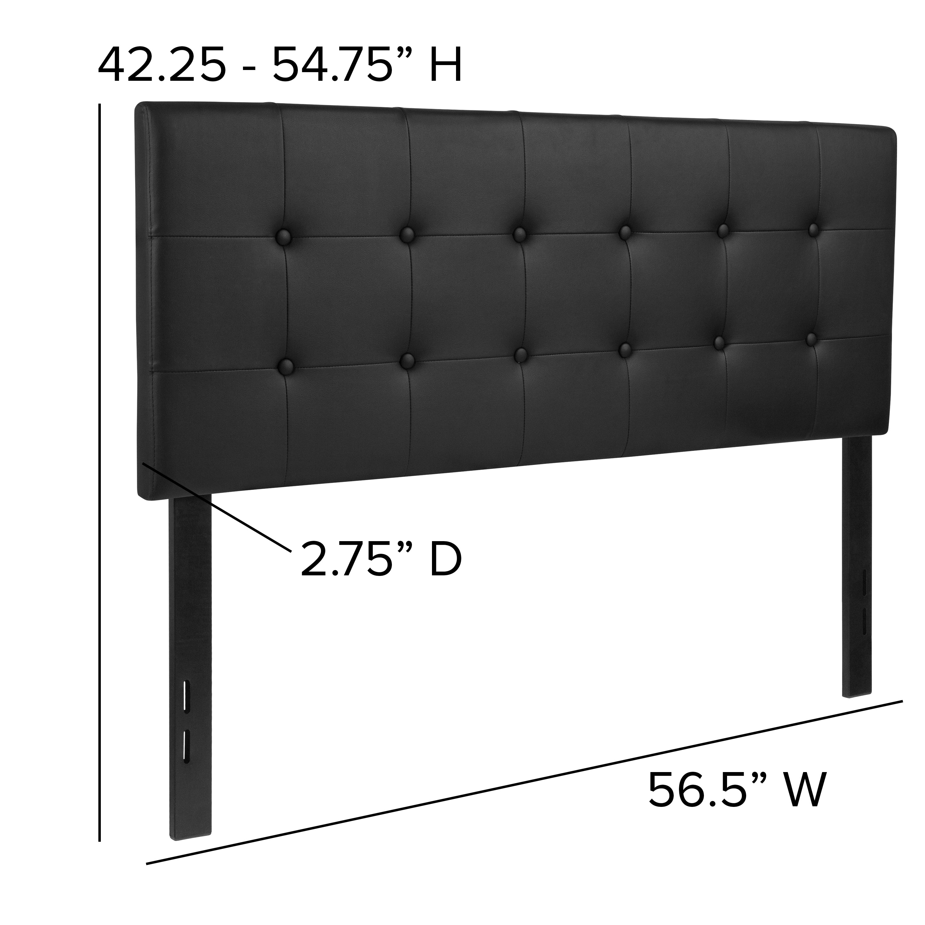 Lennox Button Tufted Upholstered Headboard