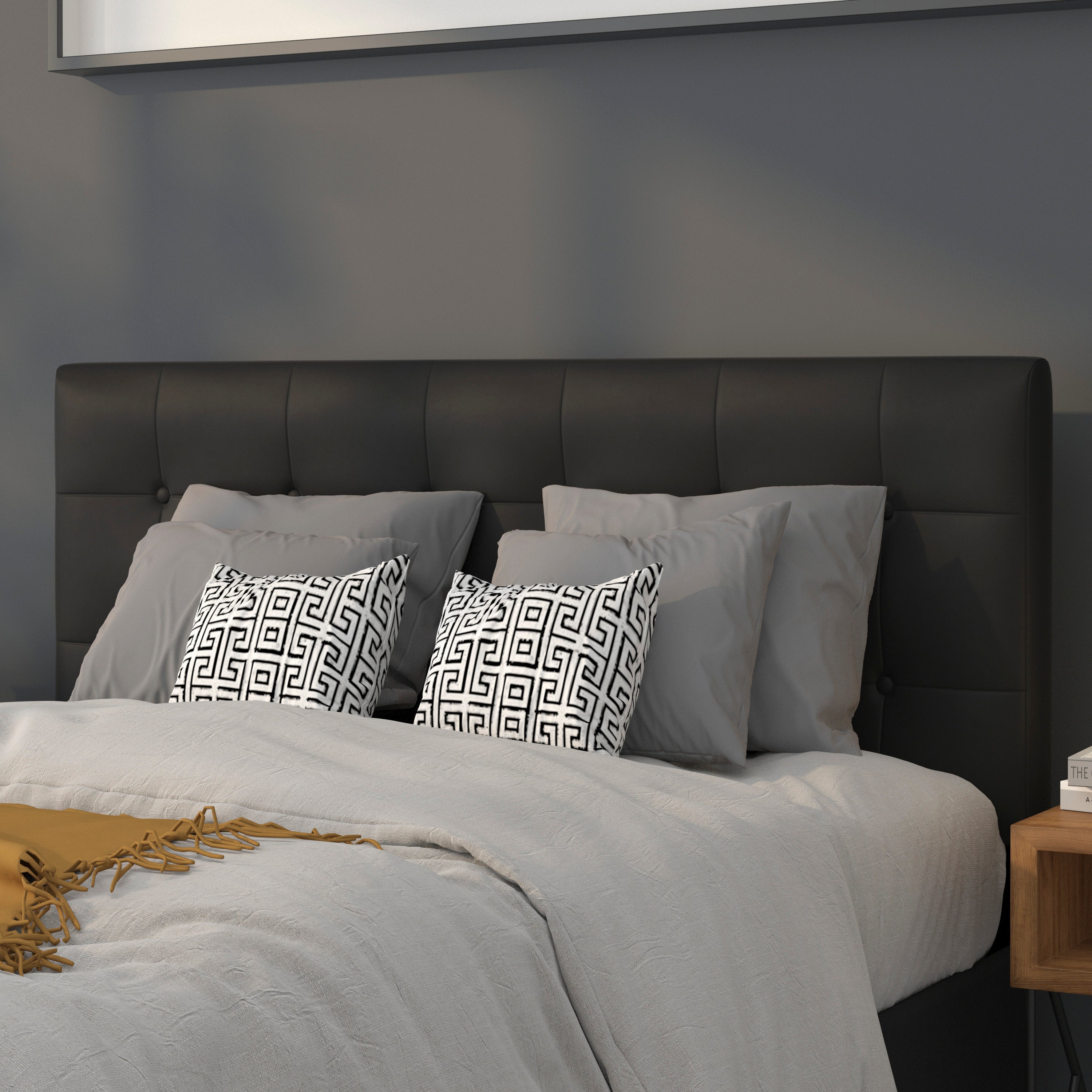 Lennox Button Tufted Upholstered Headboard