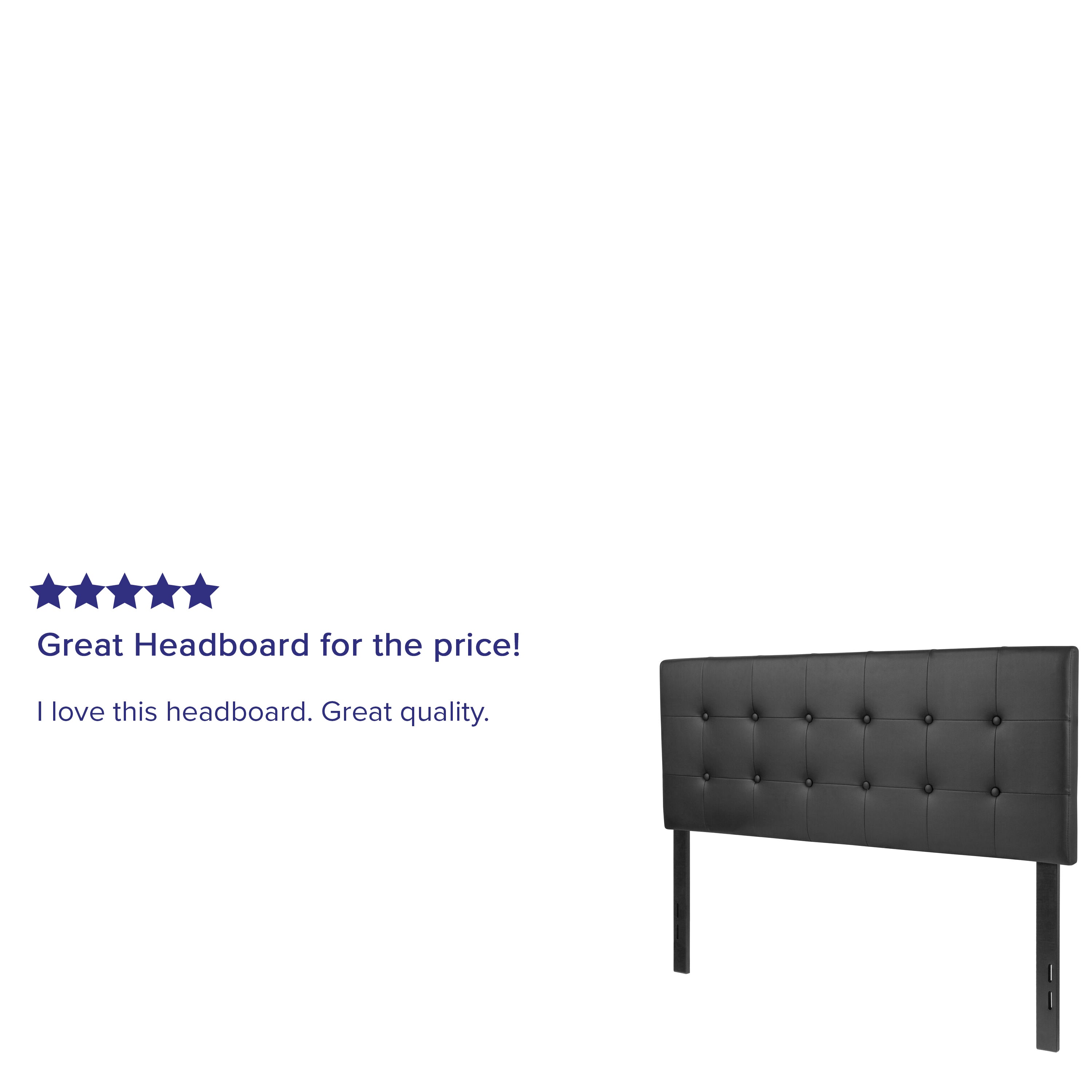 Lennox Button Tufted Upholstered Headboard