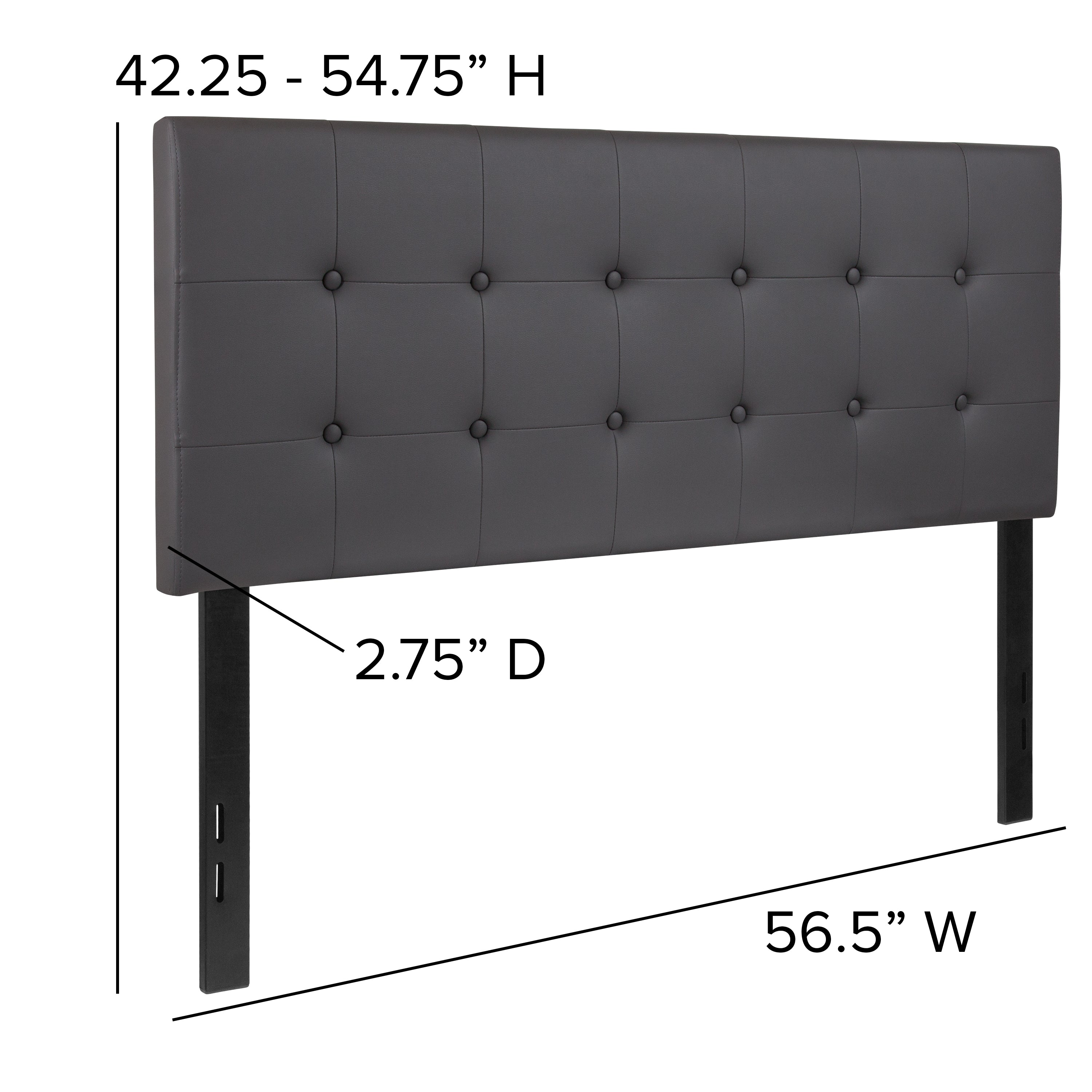 Lennox Button Tufted Upholstered Headboard