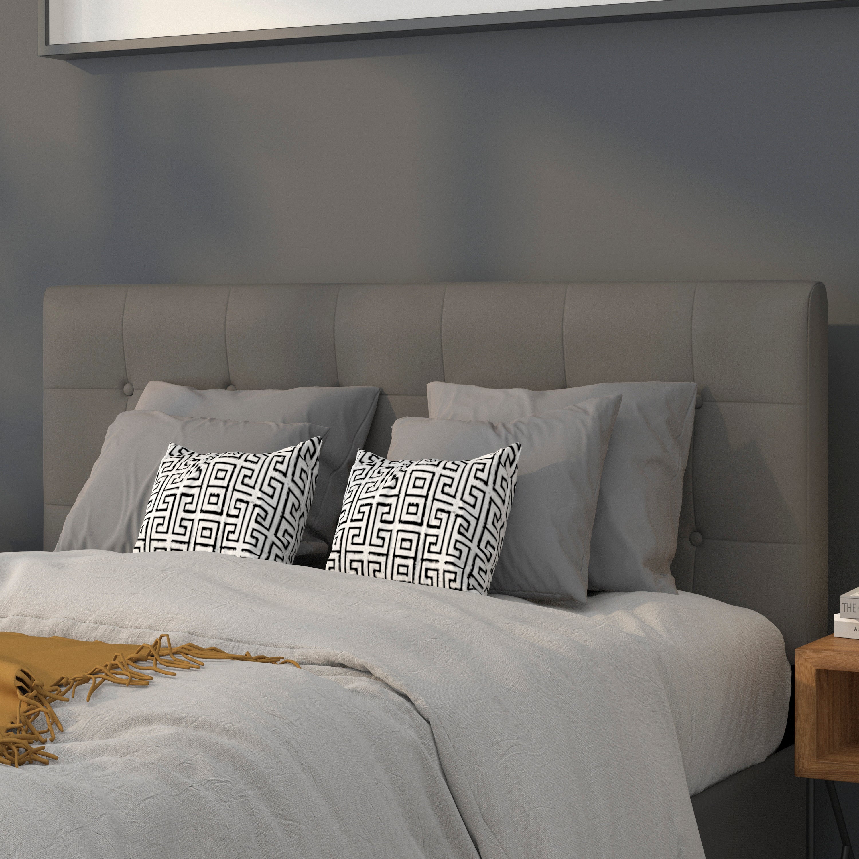Lennox Button Tufted Upholstered Headboard