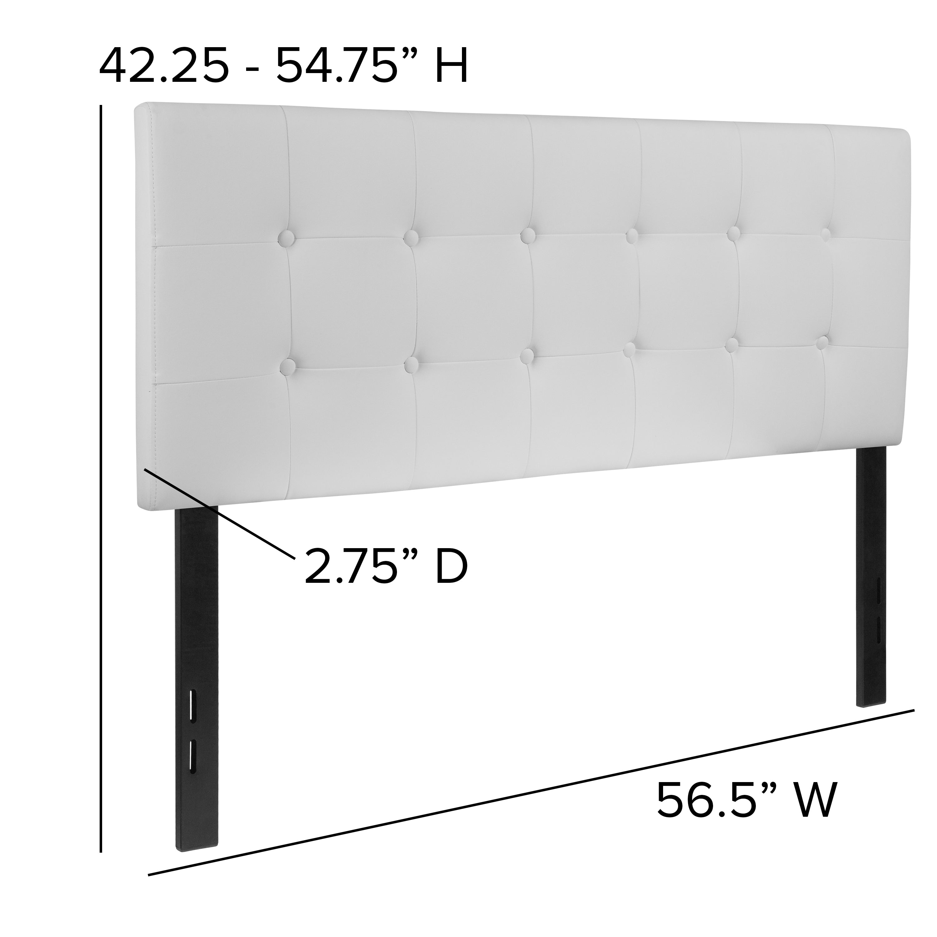 Lennox Button Tufted Upholstered Headboard