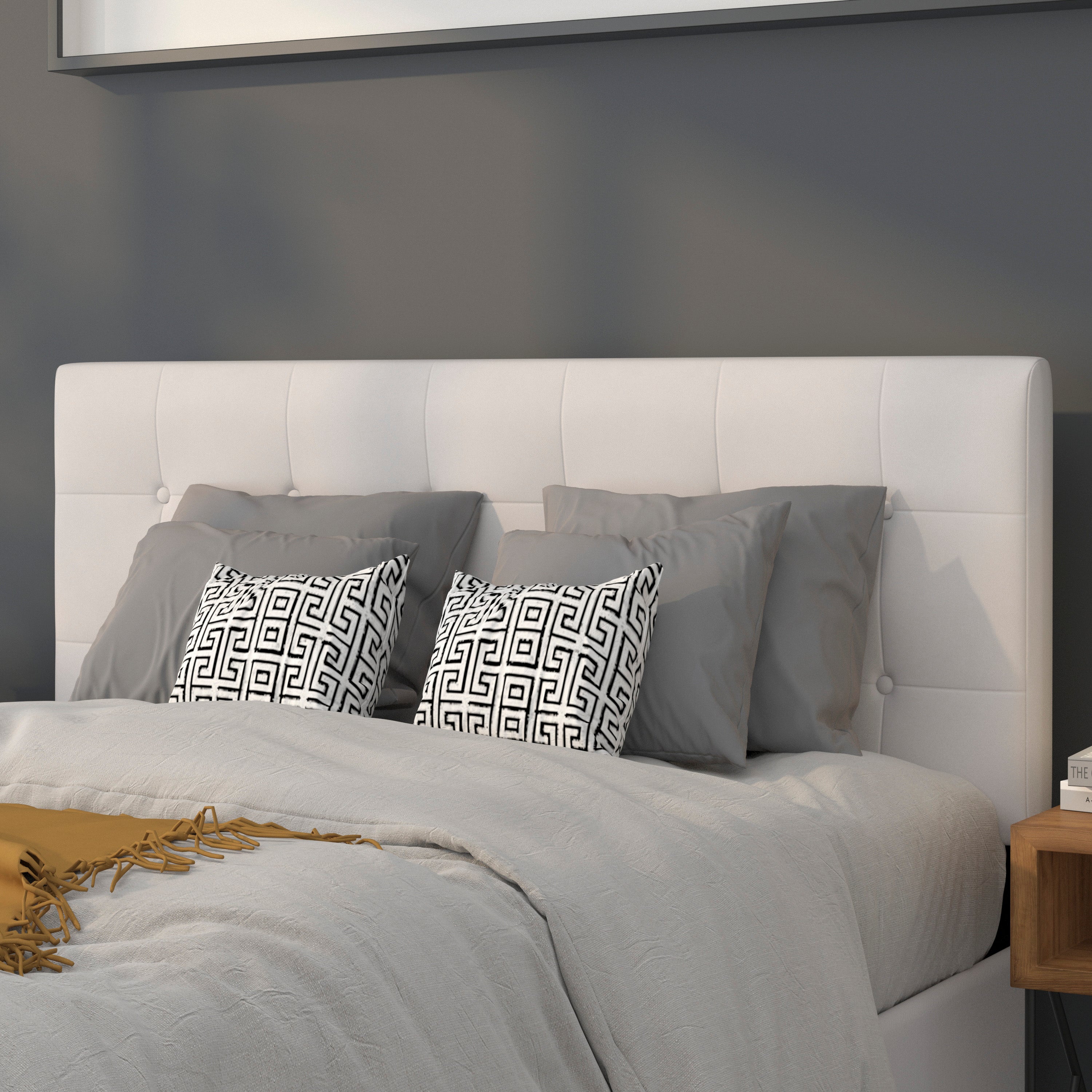 Lennox Button Tufted Upholstered Headboard