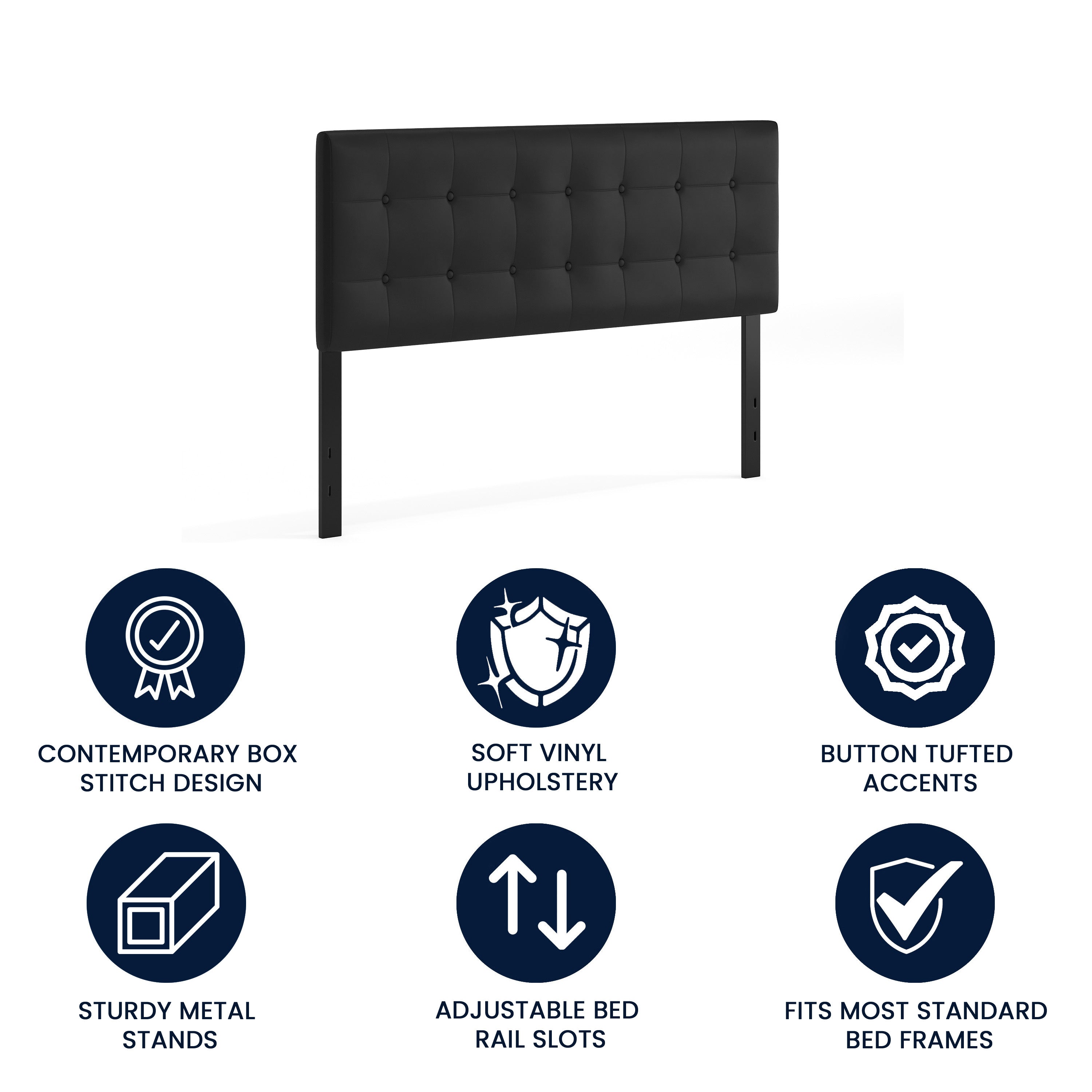 Lennox Button Tufted Upholstered Headboard